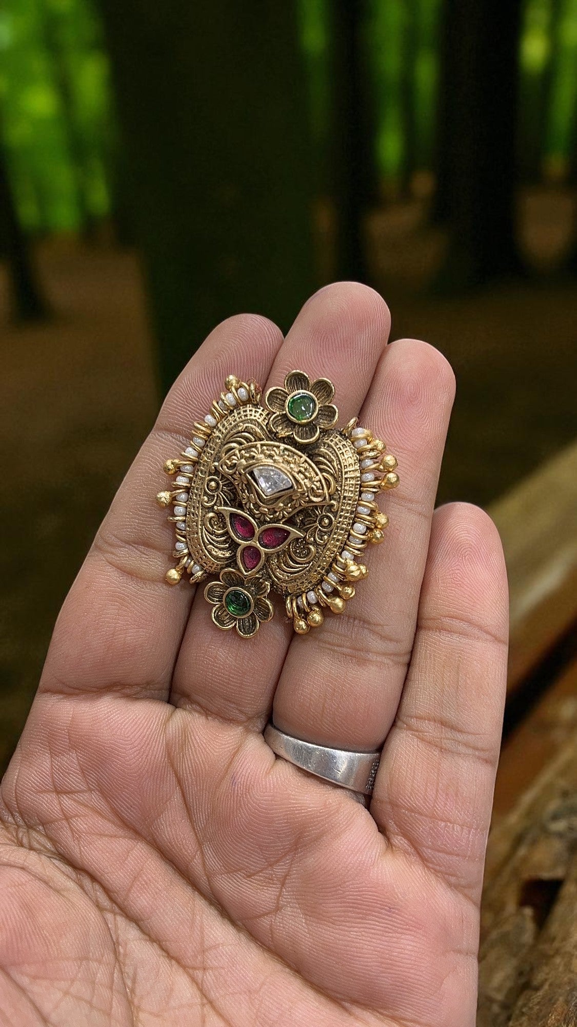 Agamya Antique Designer Ring