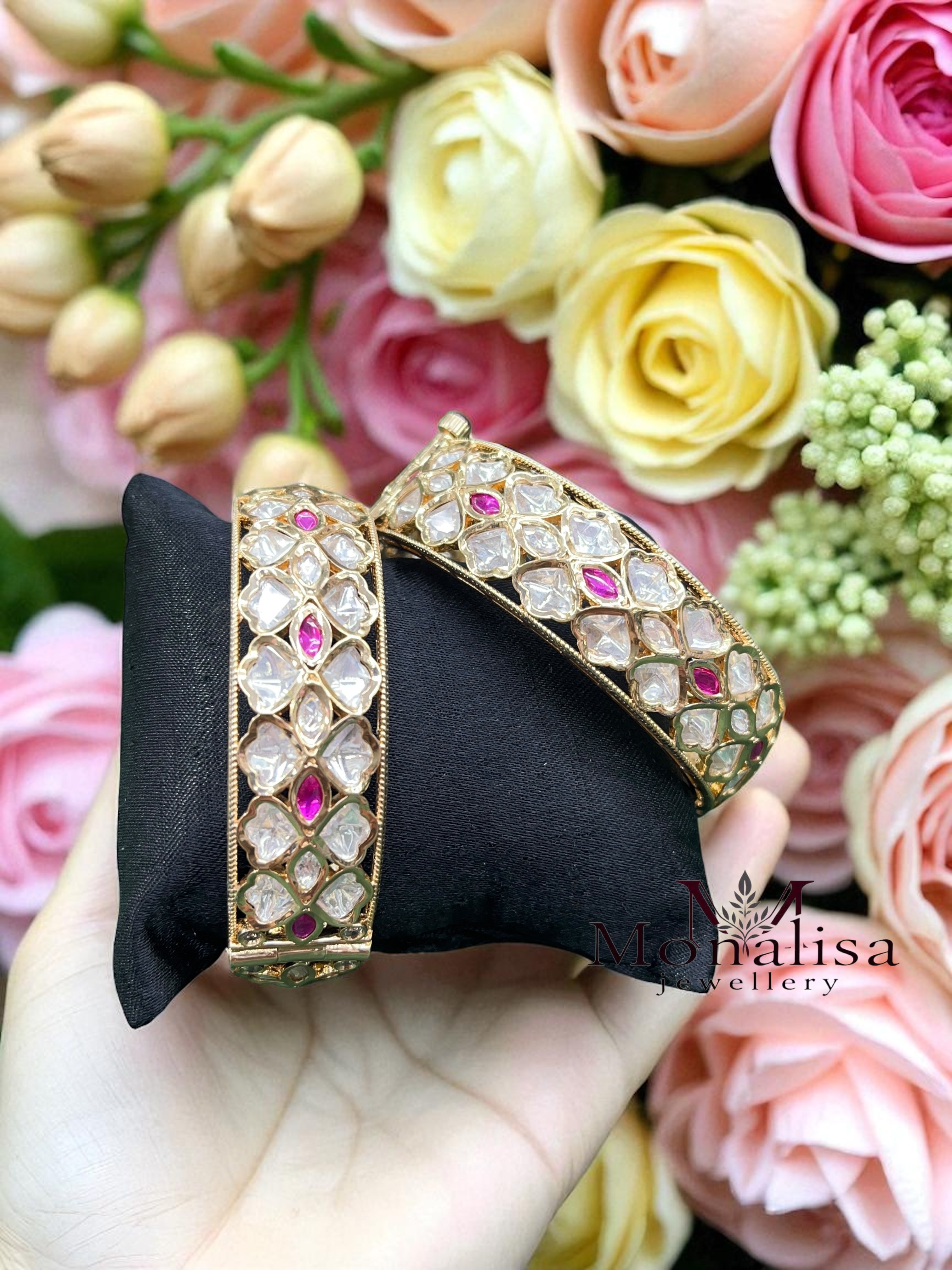 Kasvi Polki Designer Bangles