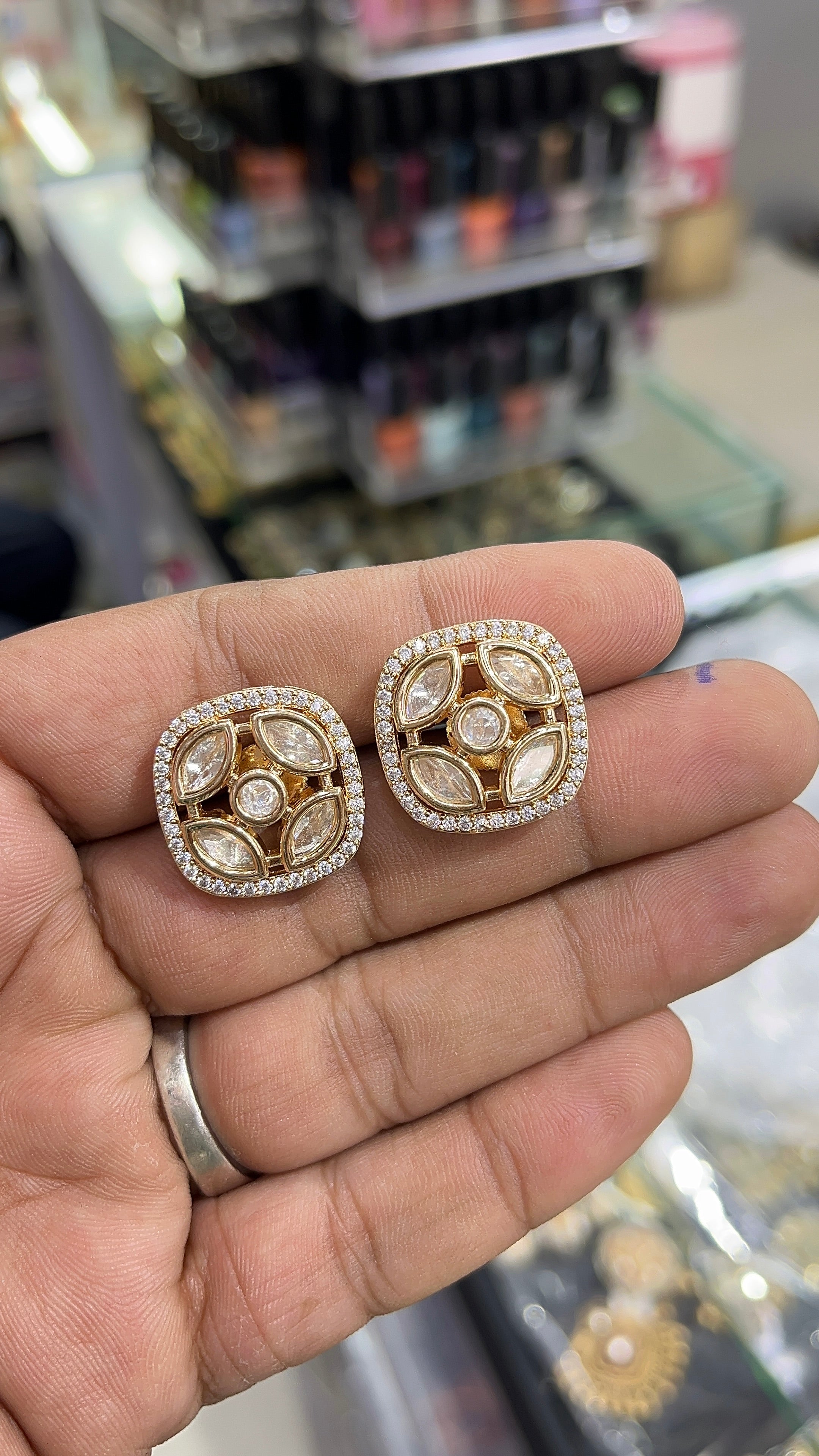 Jigisha Moissanite Designer studs