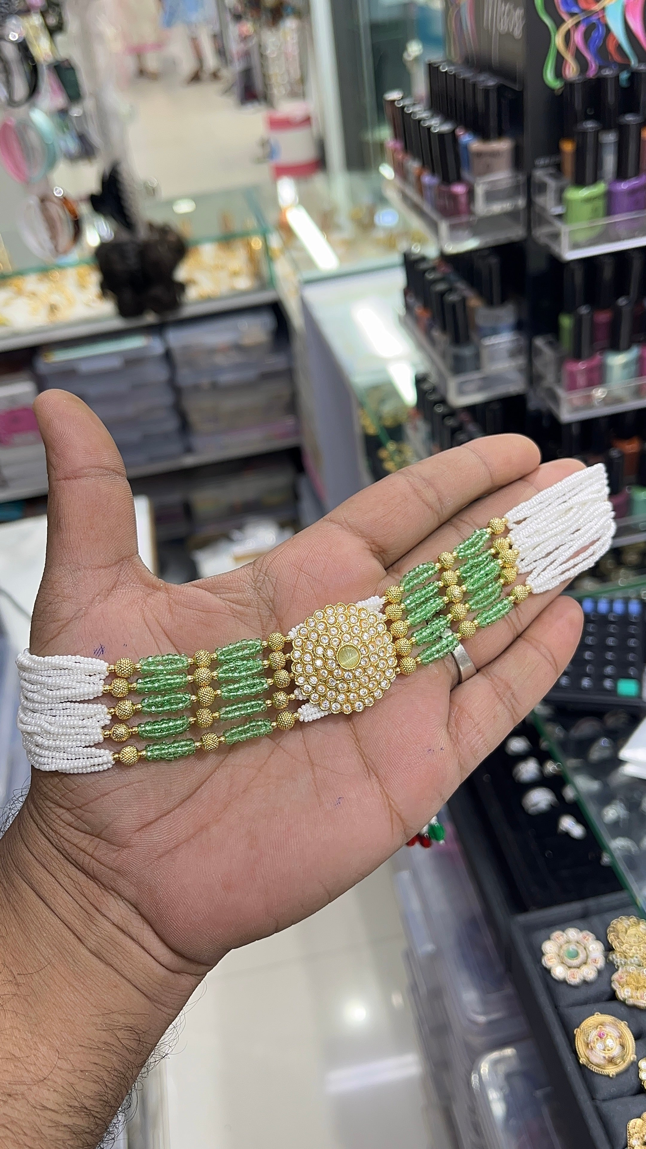 Jisha Mint Antique Designer Choker Set