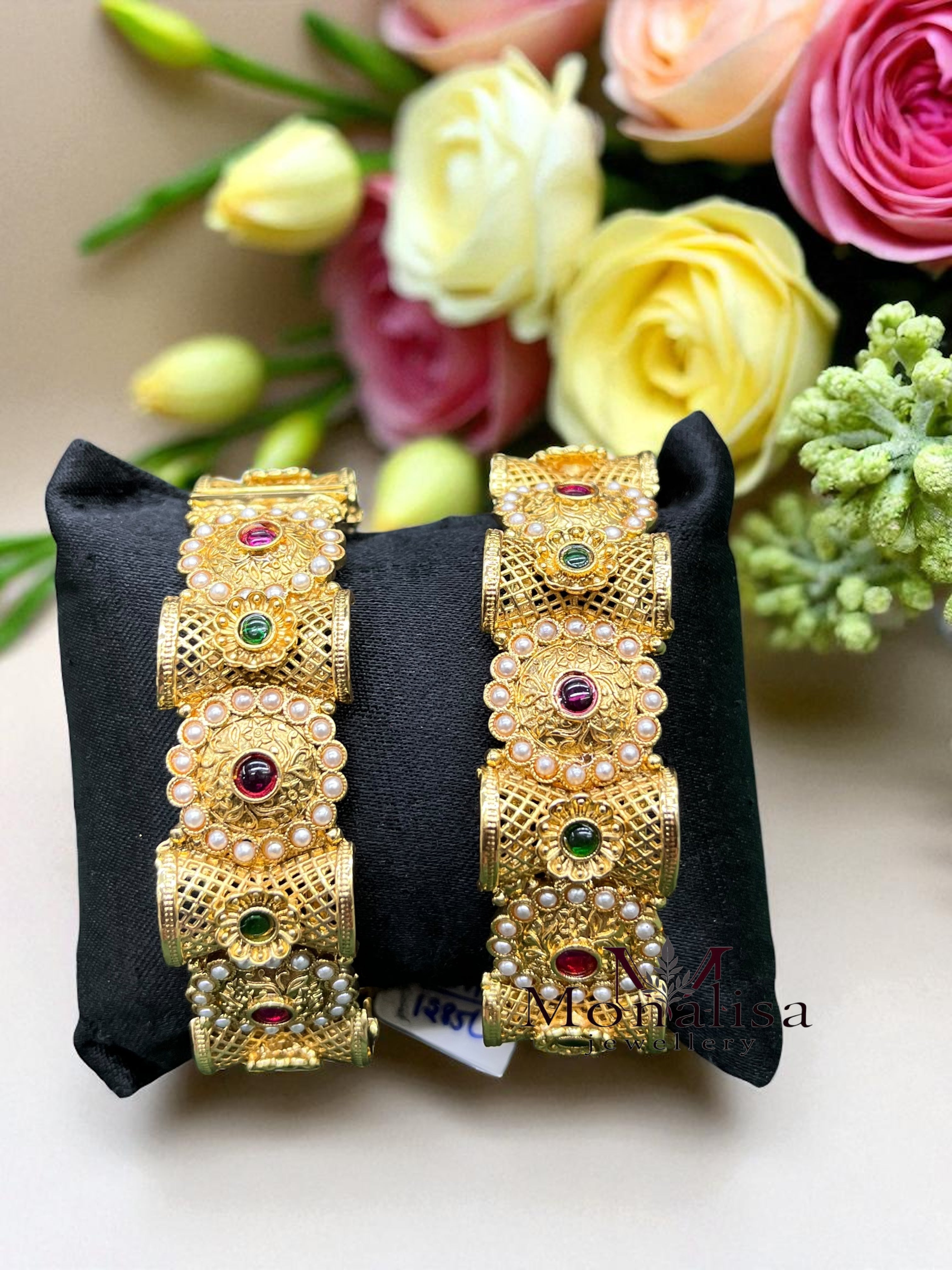 Satvi Antique Designer Bangle