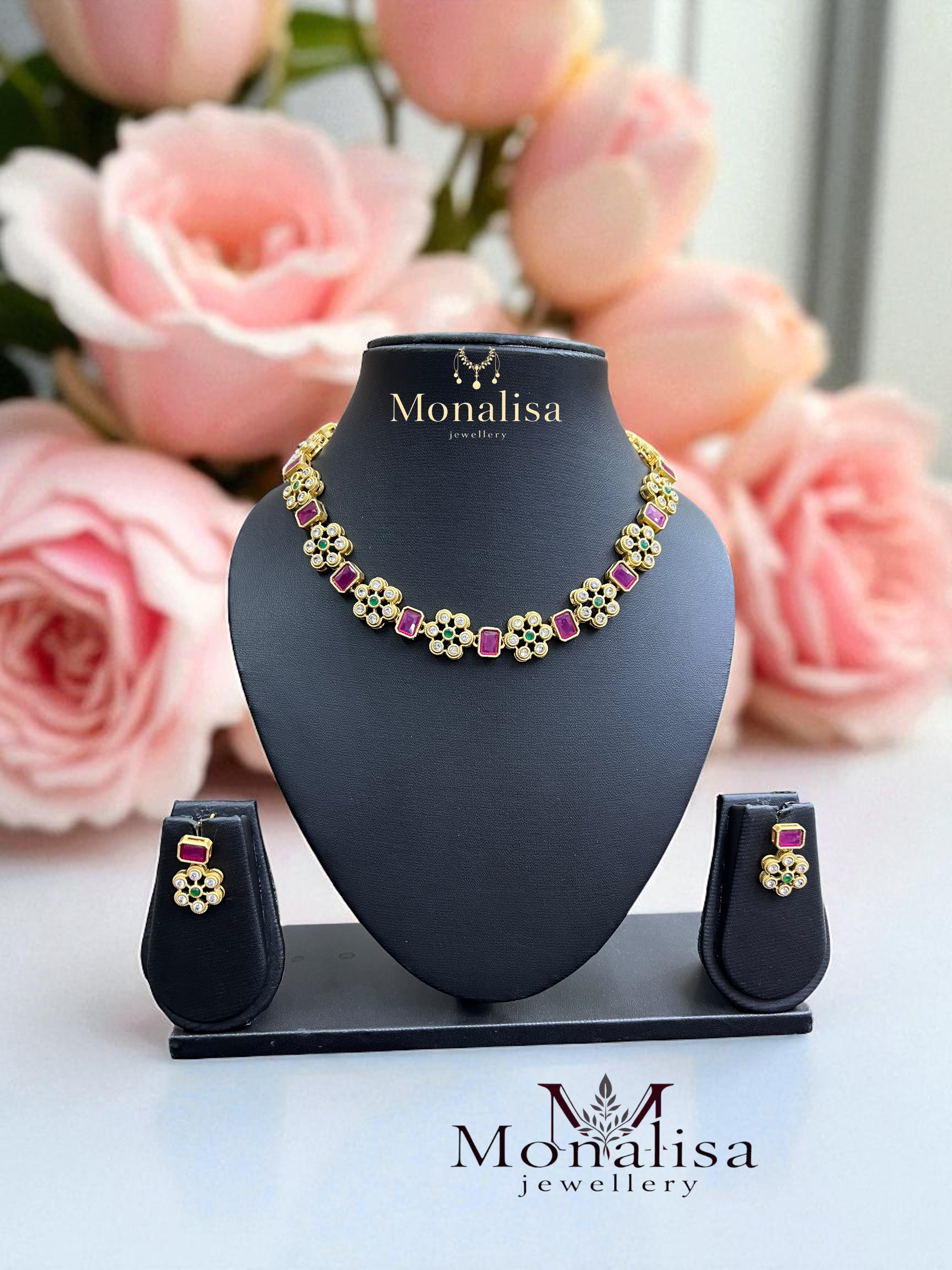 Aditha Antique Designer Necklace Set