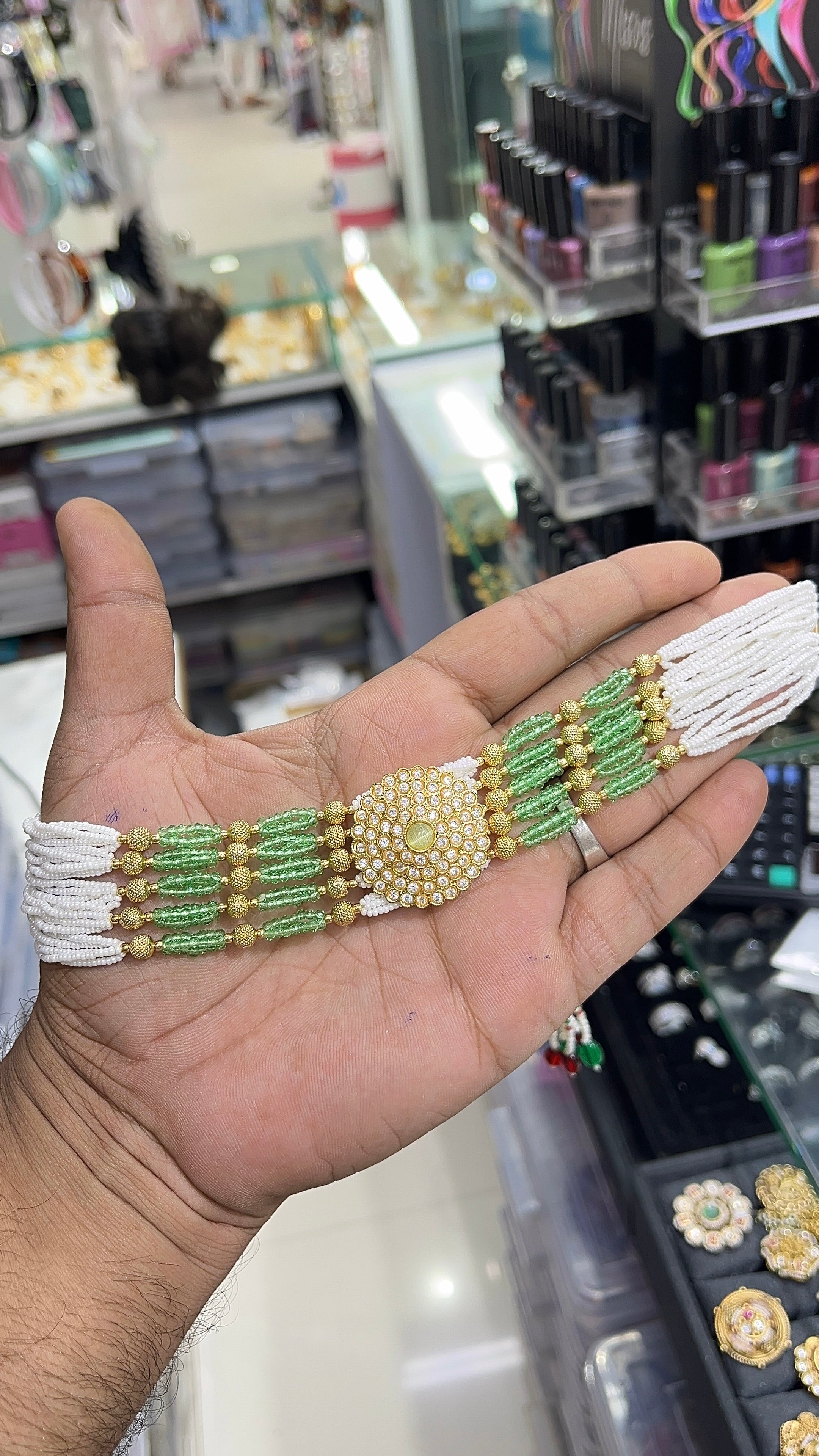 Jisha Mint Antique Designer Choker Set