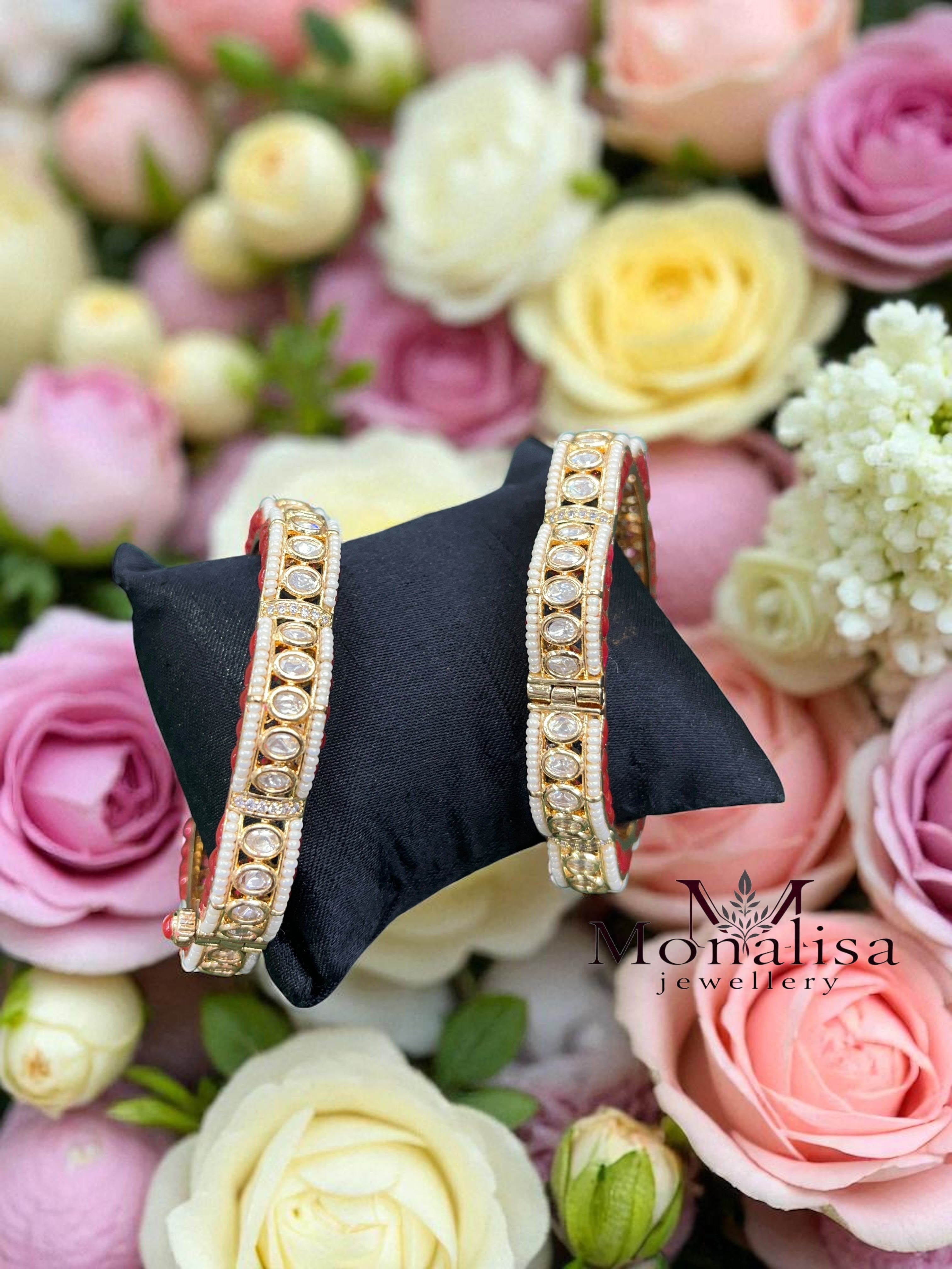 Raveena Polki Designer Bangles