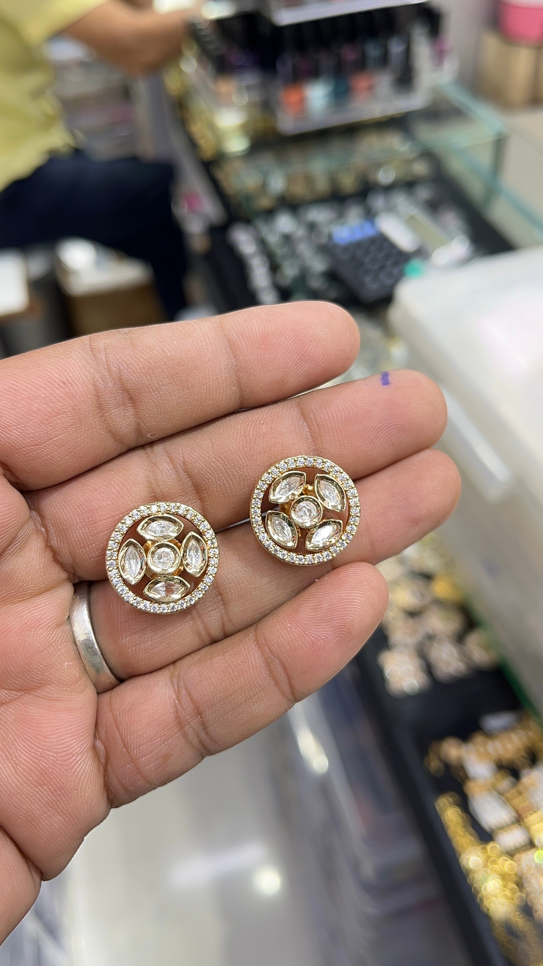 Nyra Moissanite Designer studs