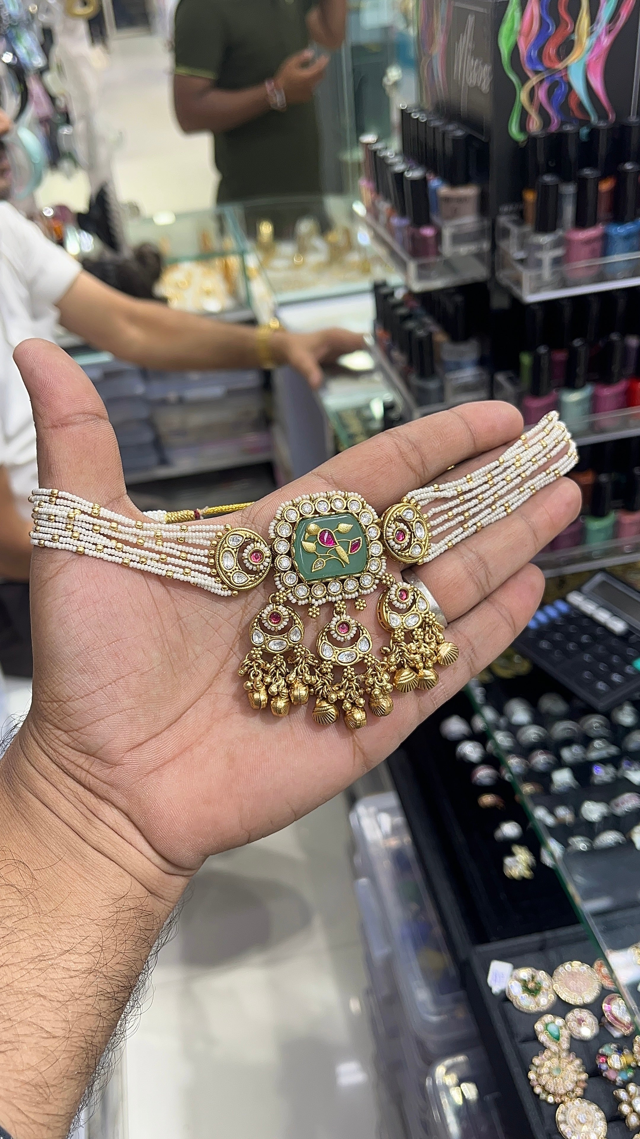 Peacock Antique Designer Choker Set