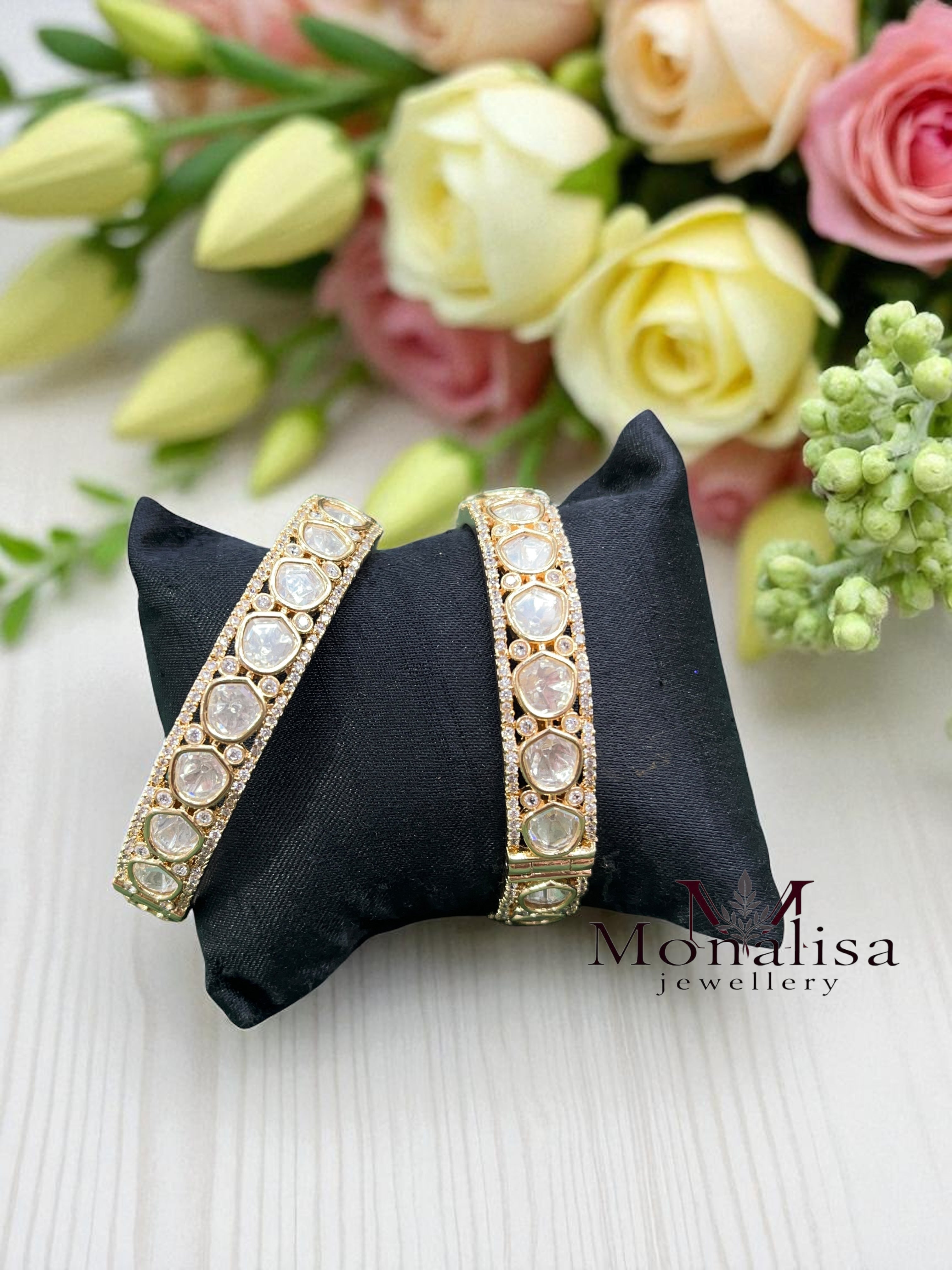 Vibhuti Polki Designer Bangles