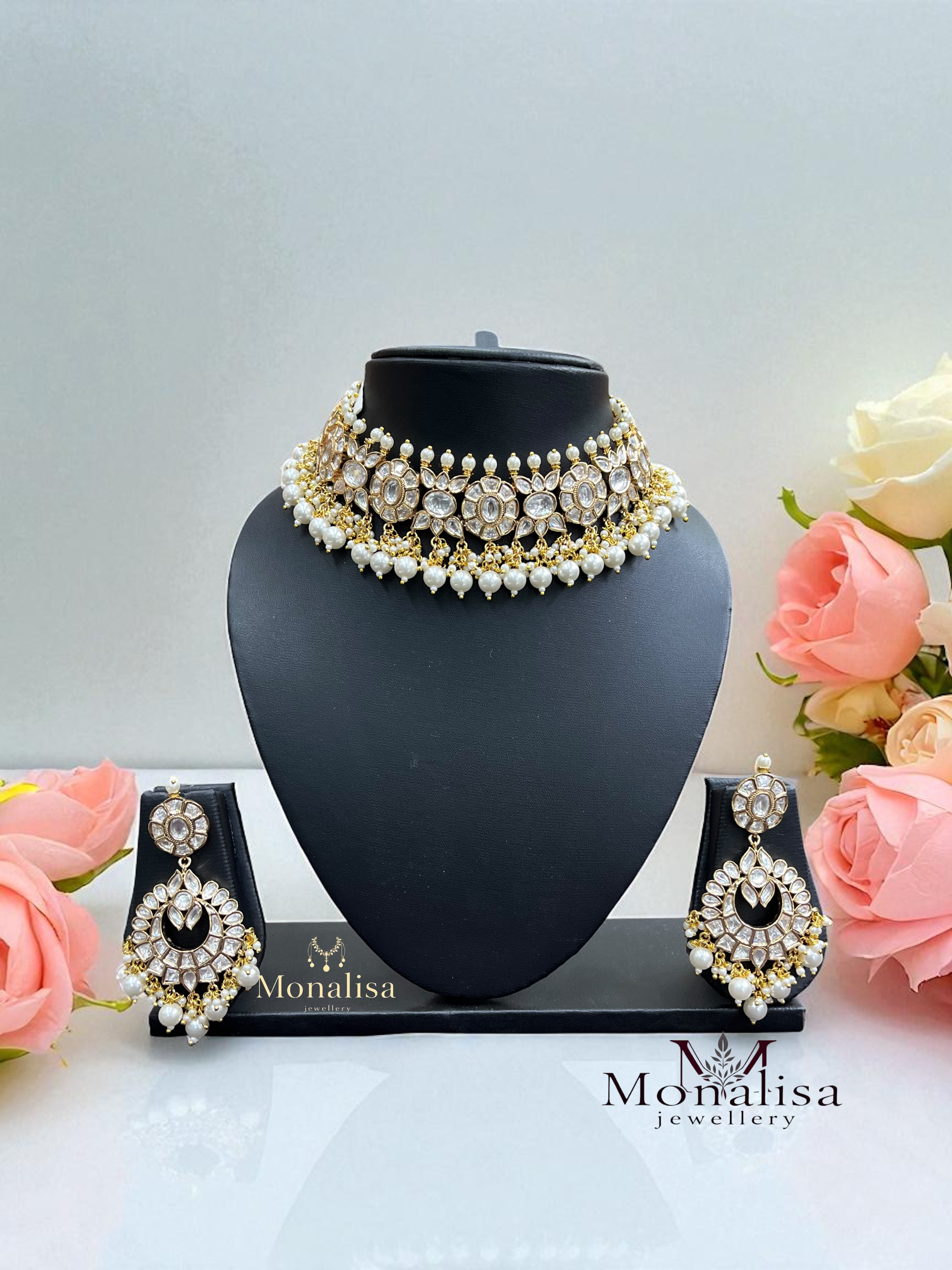 Samrta Polki Designer Necklace Set