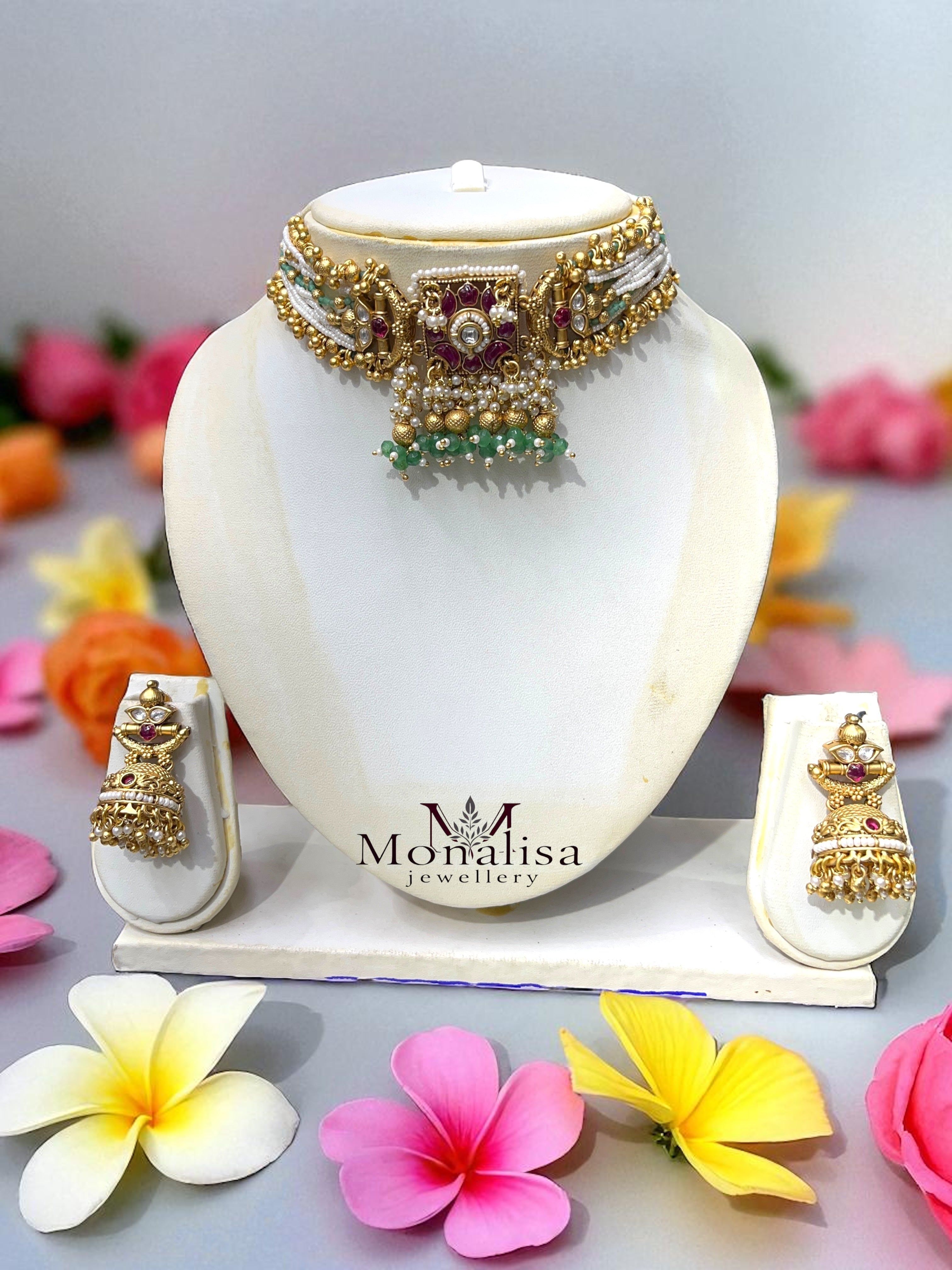 Adya Antique Designer Choker Set