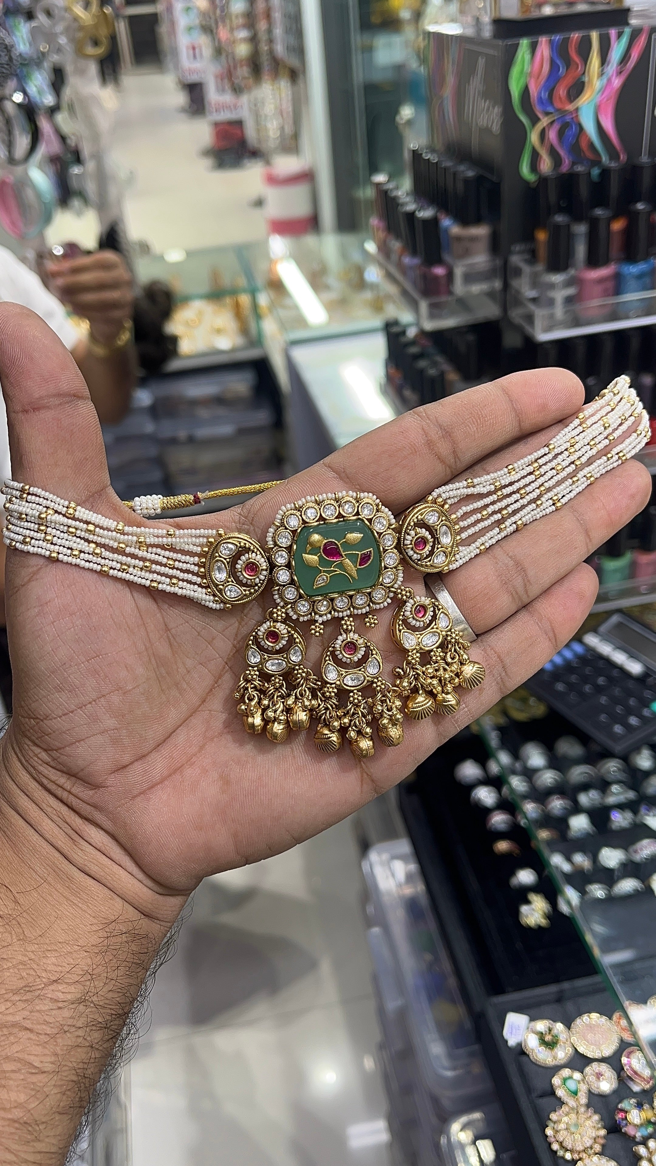 Peacock Antique Designer Choker Set