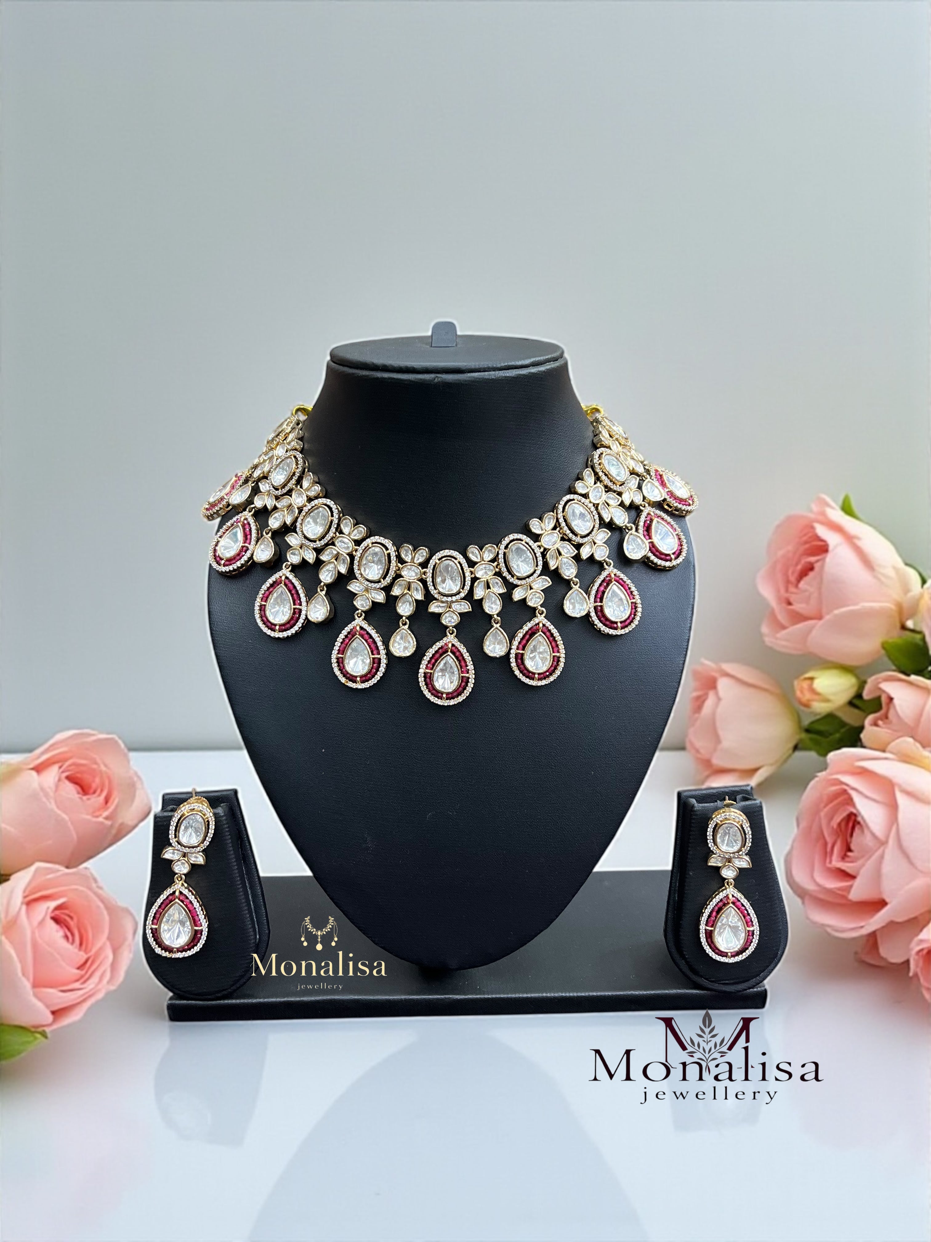 Ditiksha Polki Designer Necklace Set