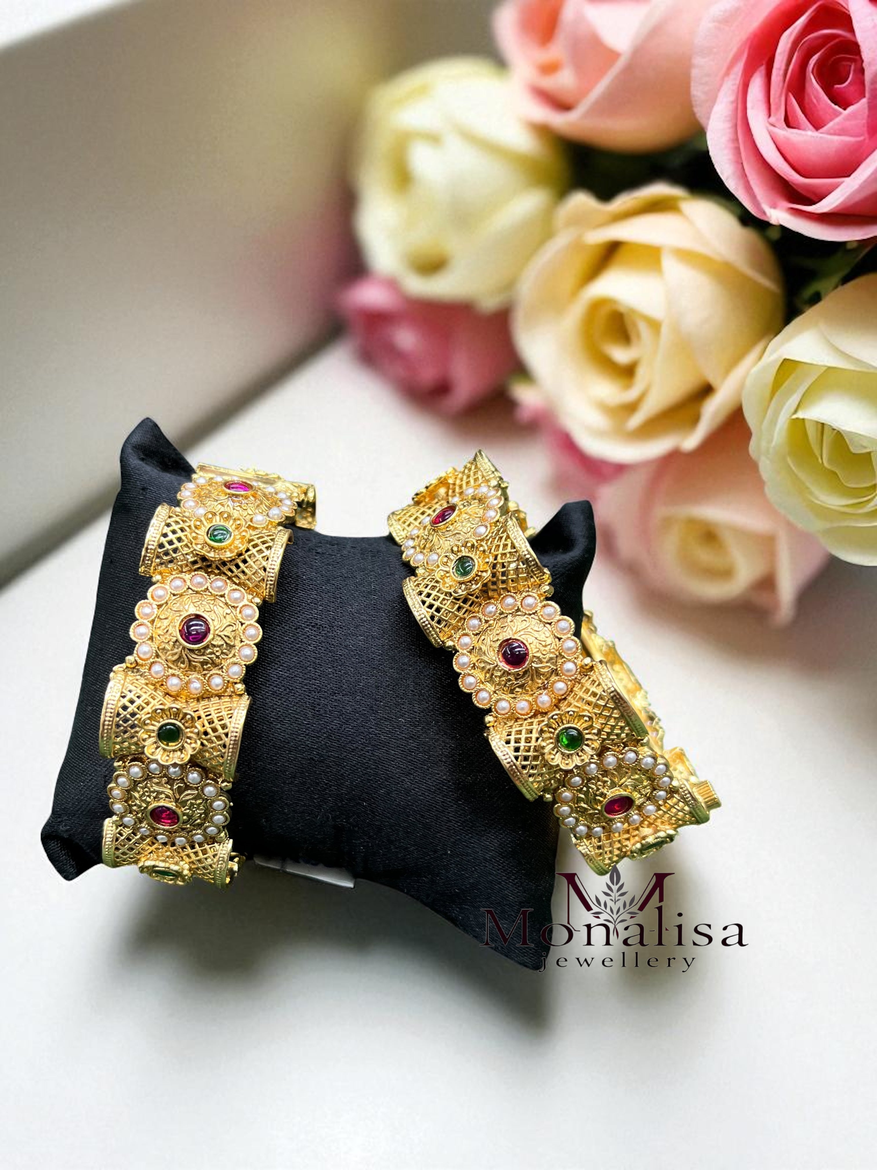 Satvi Antique Designer Bangle