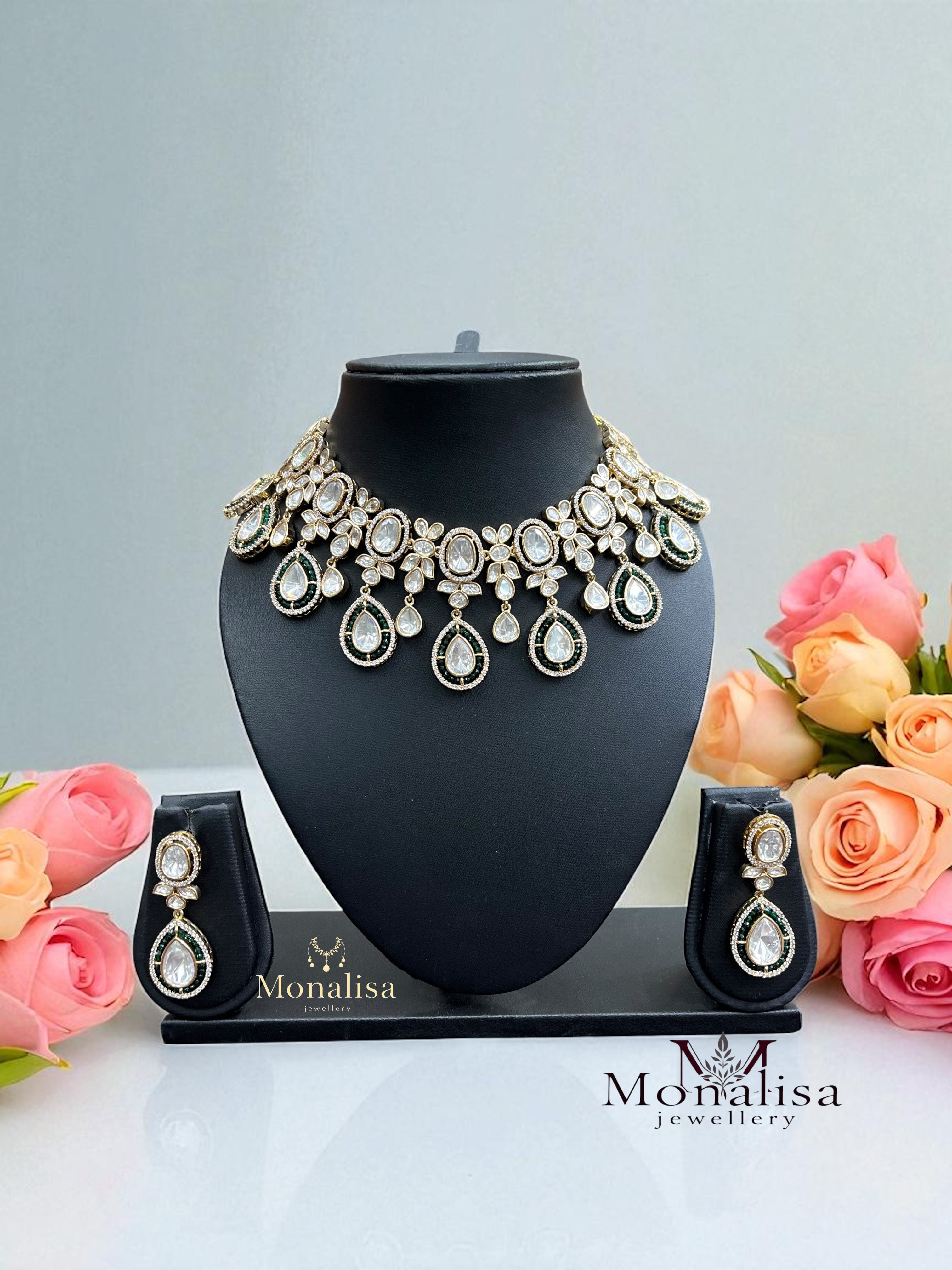 Ditiksha Polki Designer Necklace Set