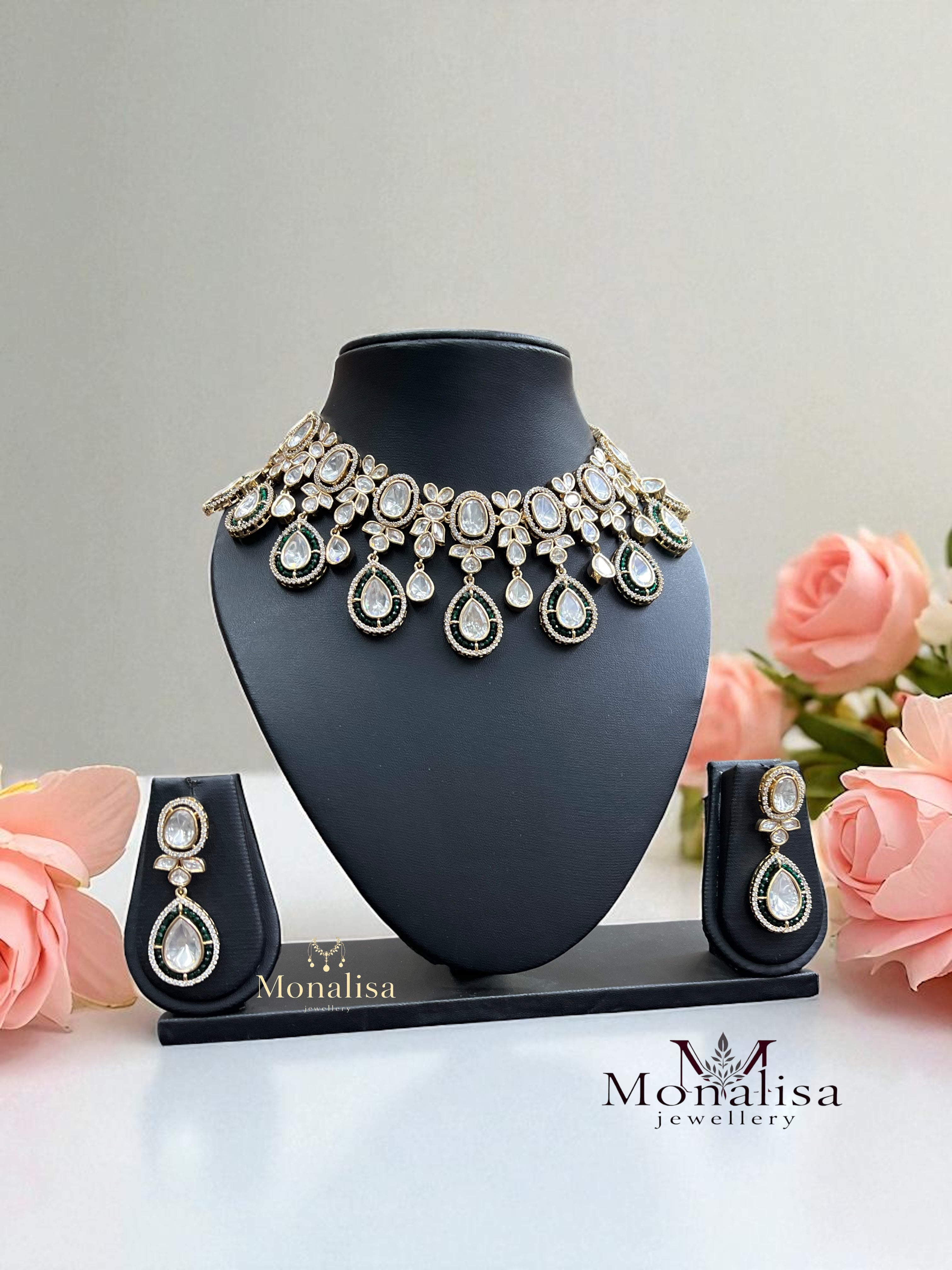 Ditiksha Polki Designer Necklace Set
