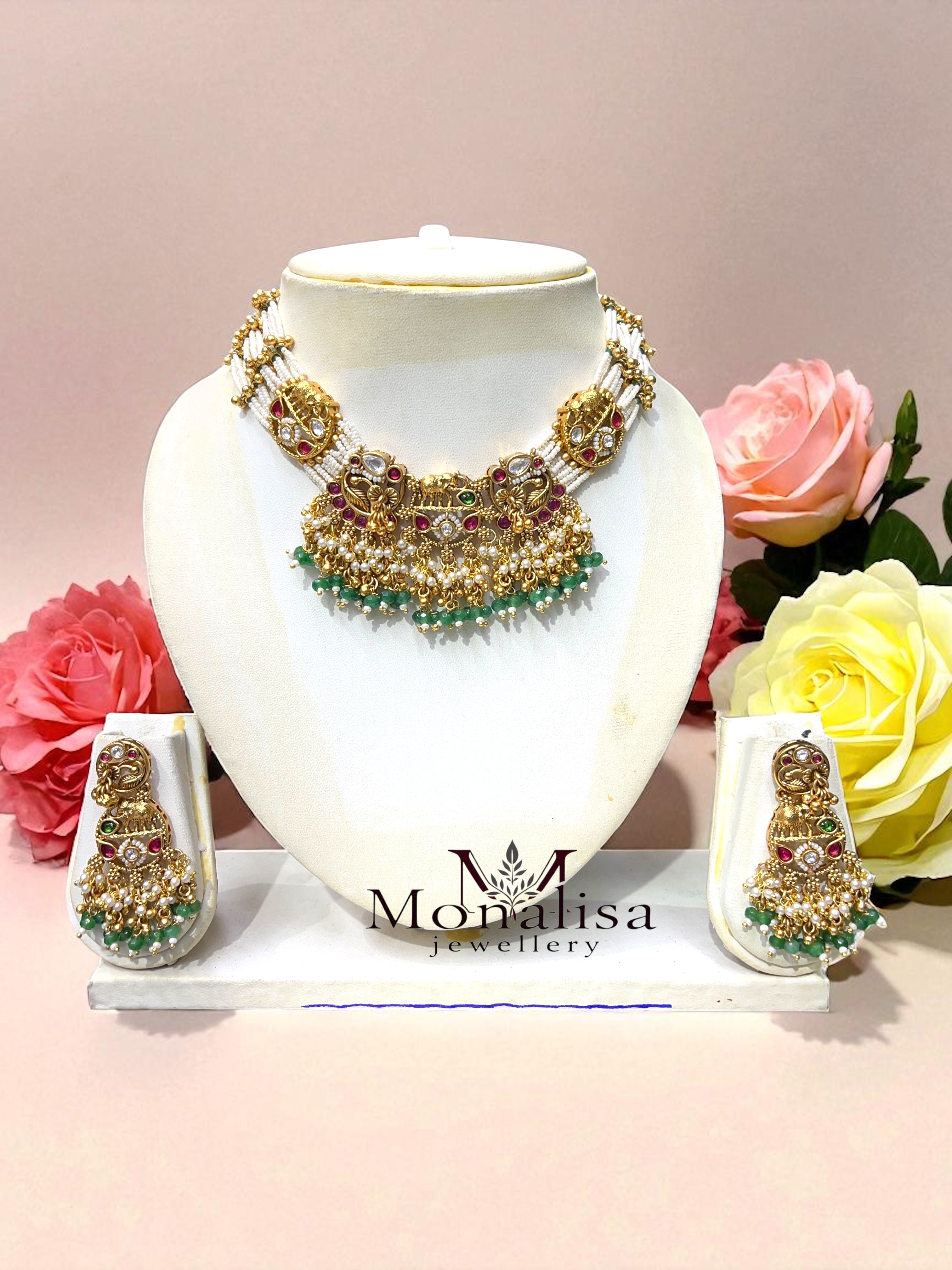 Myra Antique Designer Necklace Set