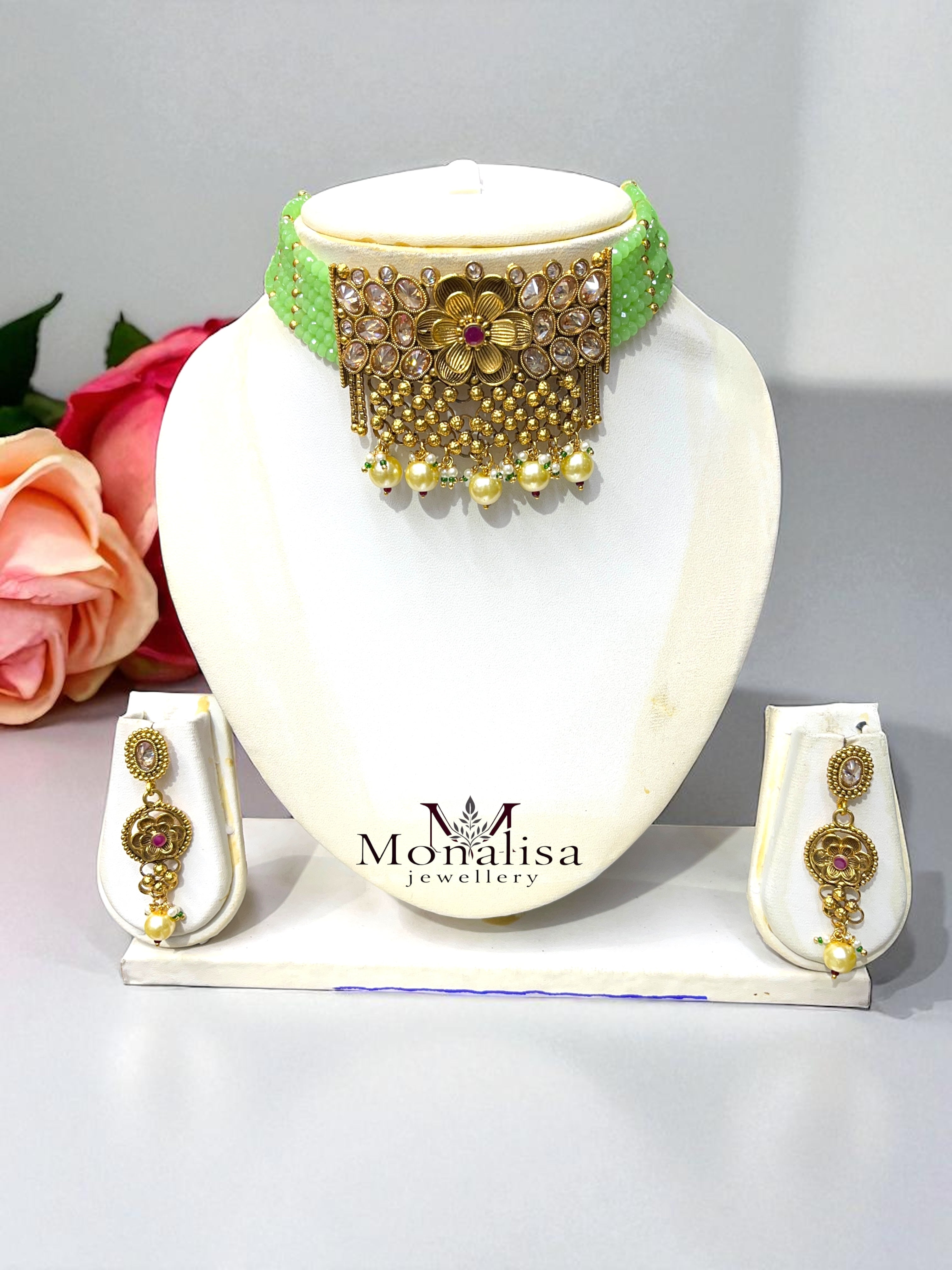 Avika Antique Designer choker Set