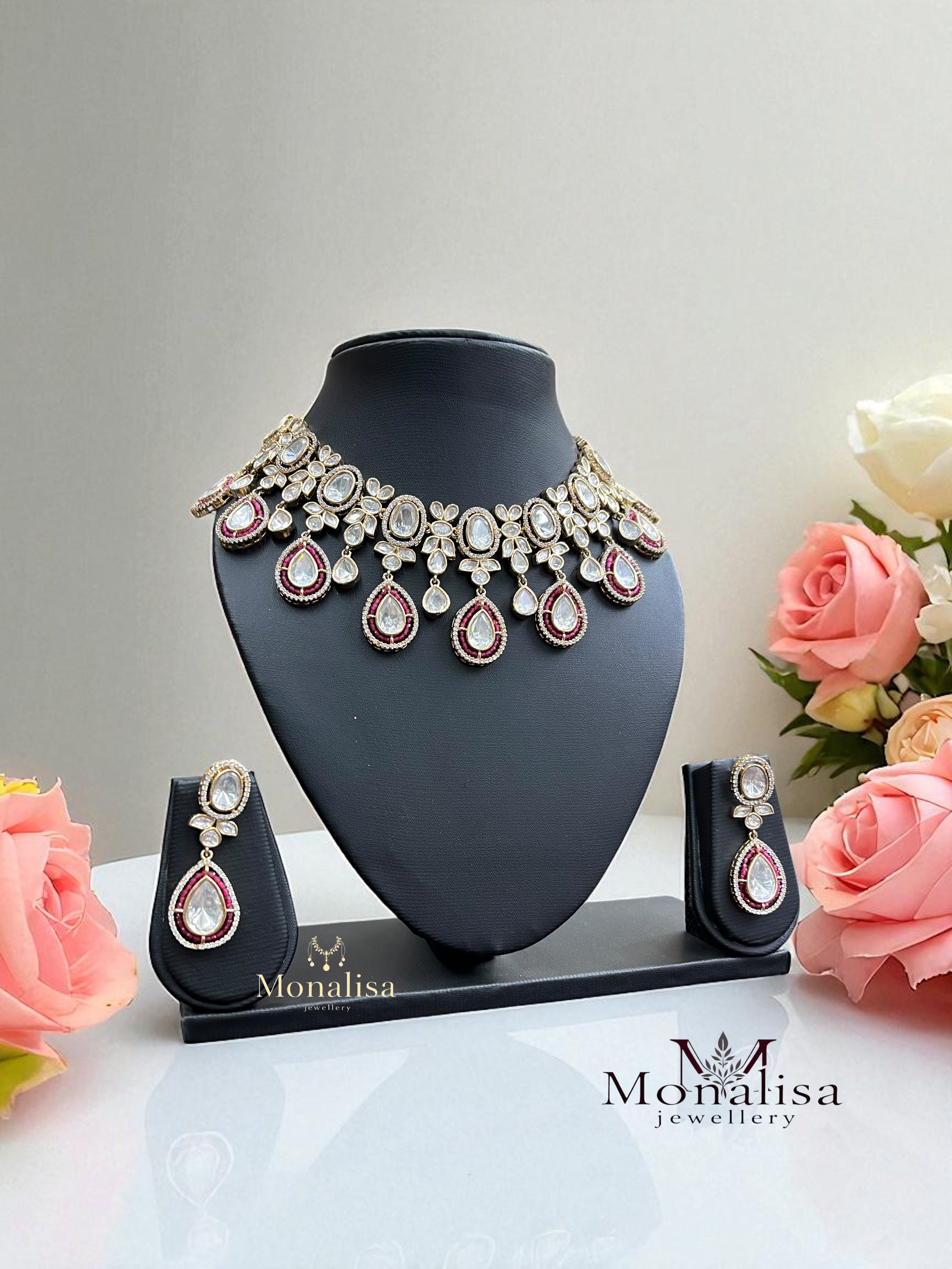 Ditiksha Polki Designer Necklace Set