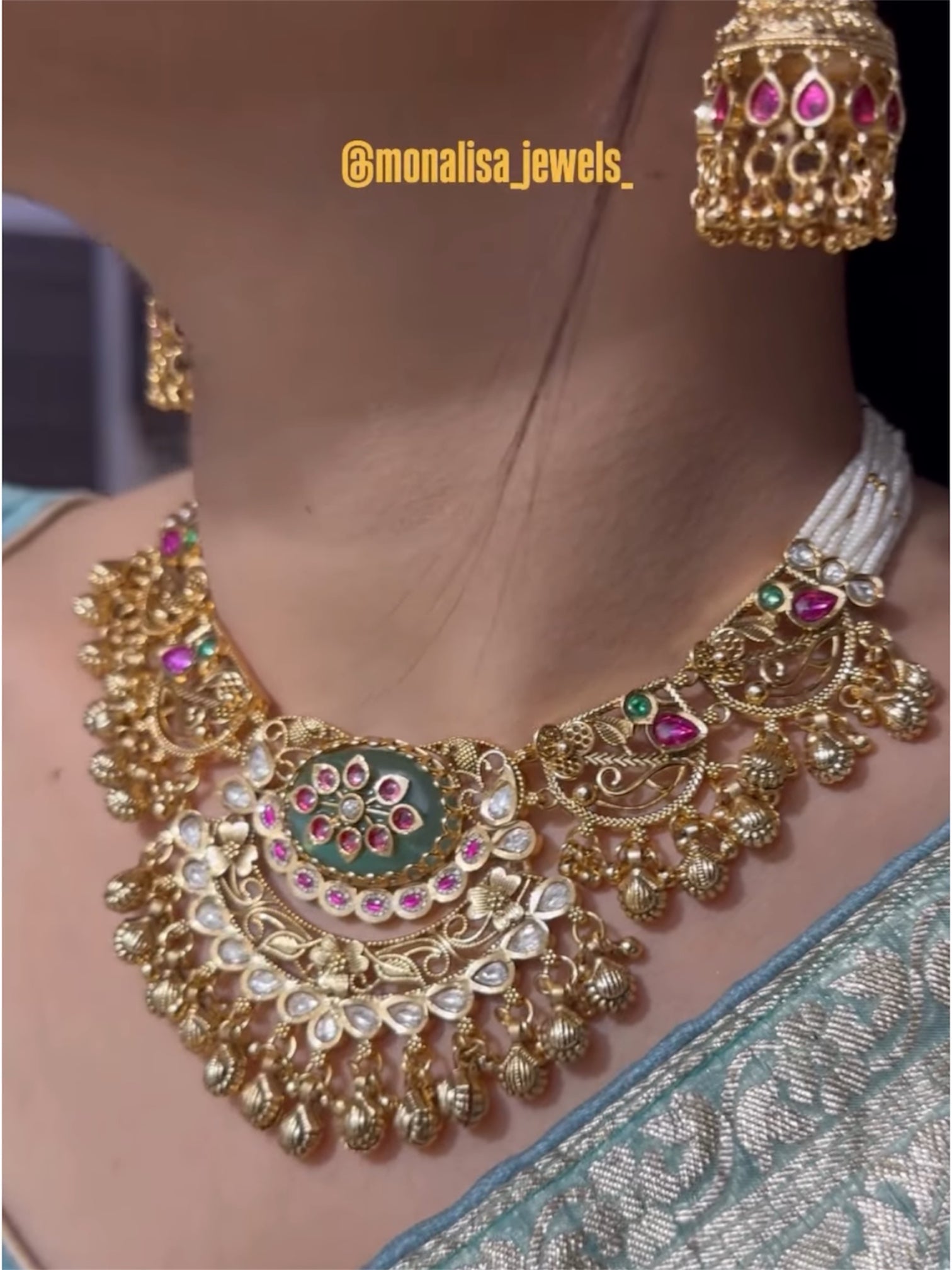Heermani Antique Designer Necklace Set