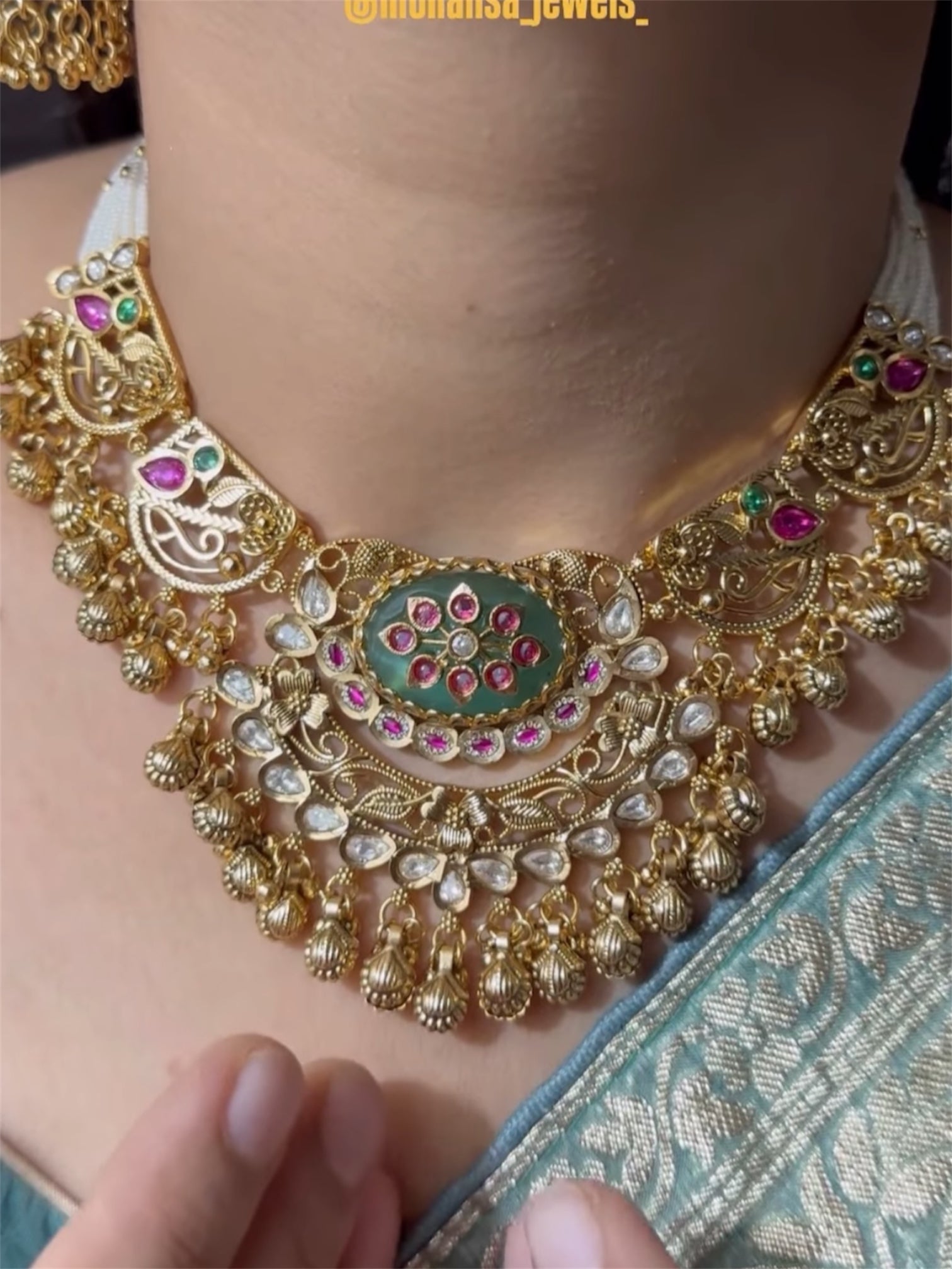 Heermani Antique Designer Necklace Set