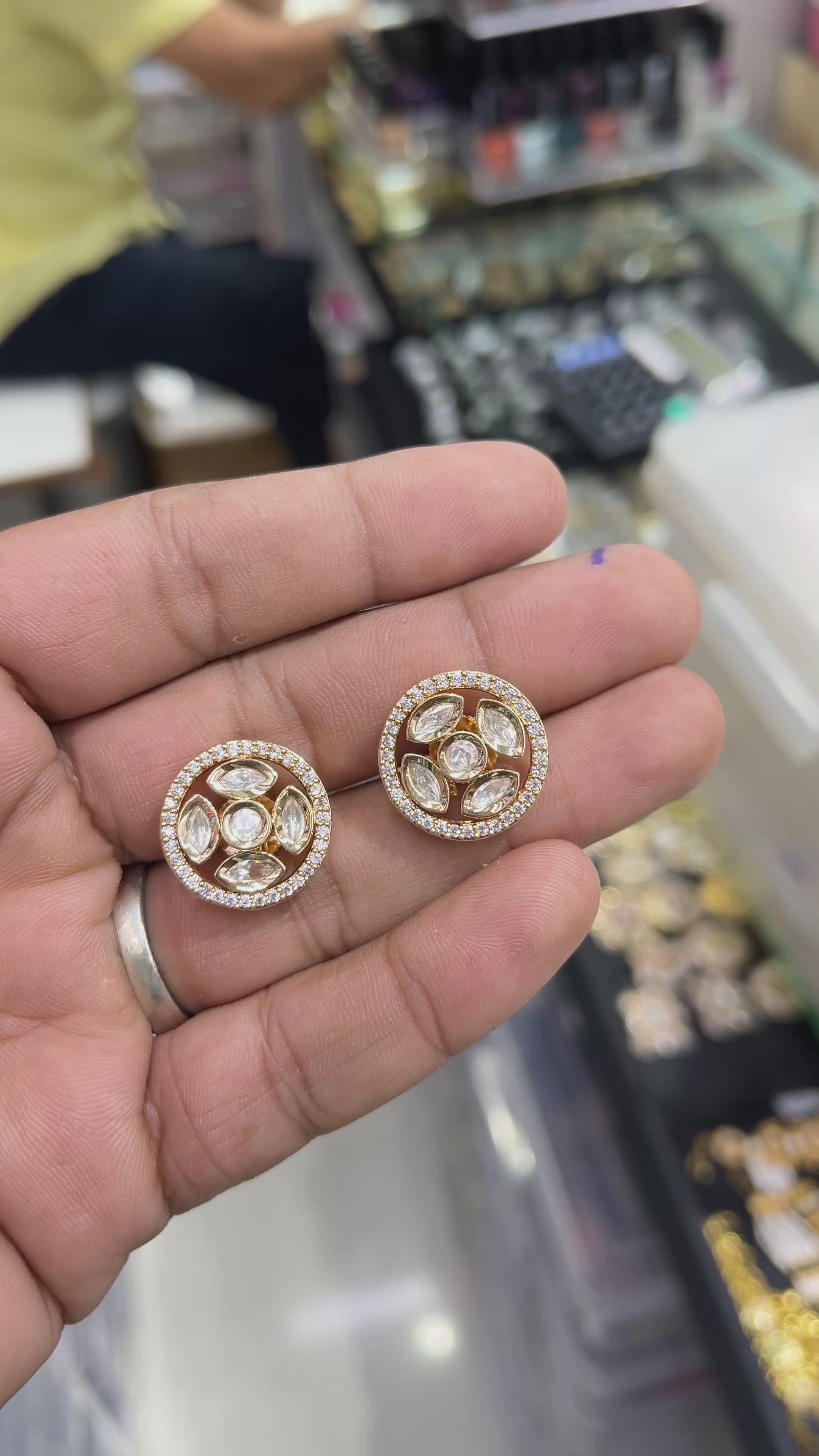 Nyra Moissanite Designer studs