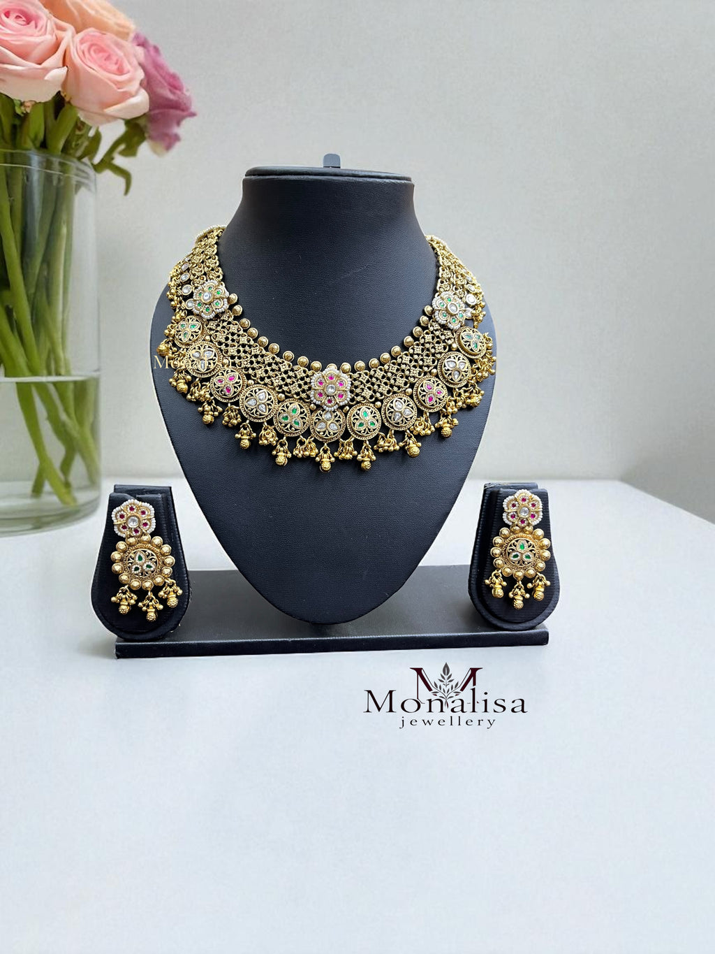 Eeshika Antique Designer Necklace Set