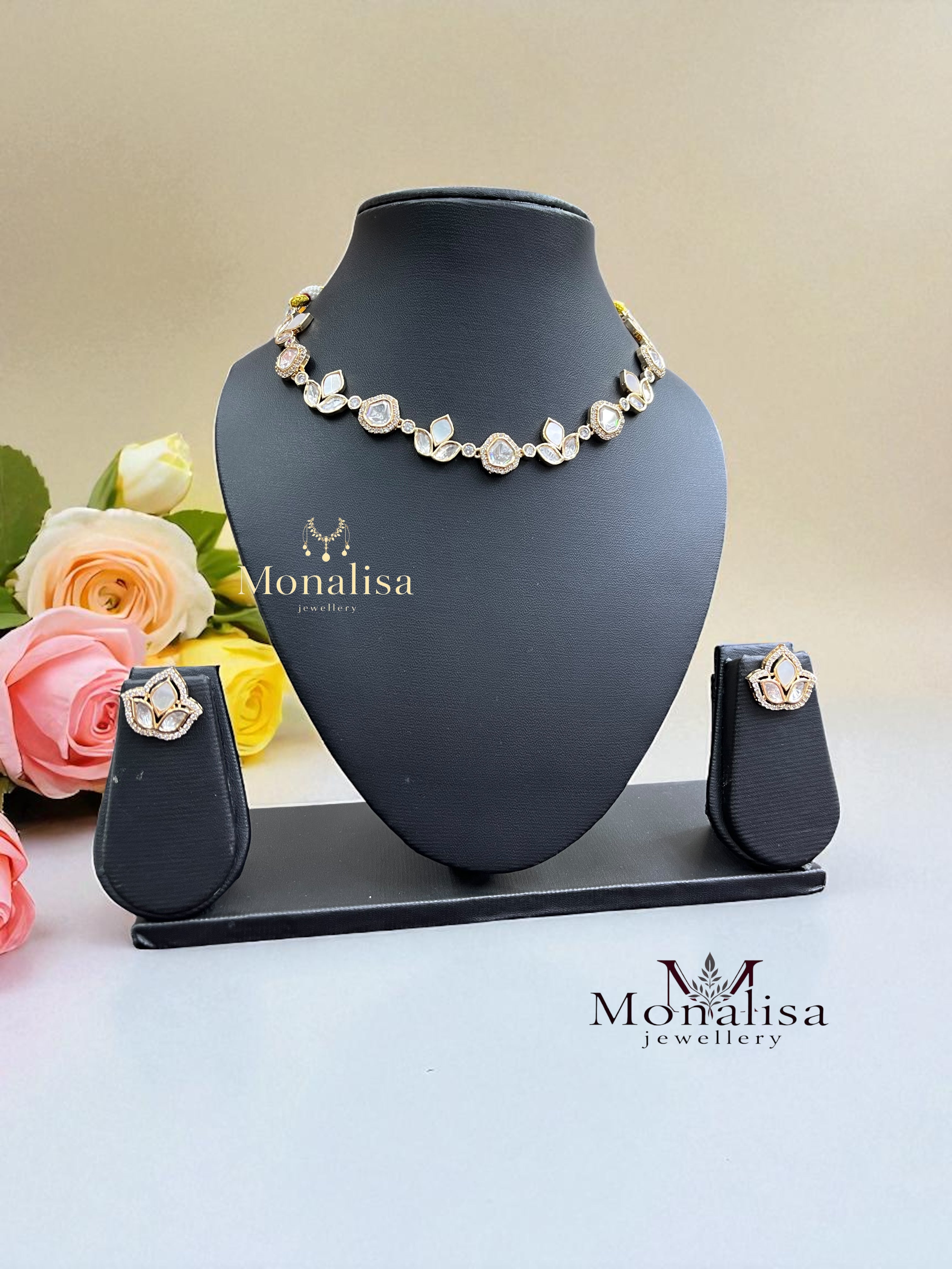 Keyuri Polki Designer Necklace Set
