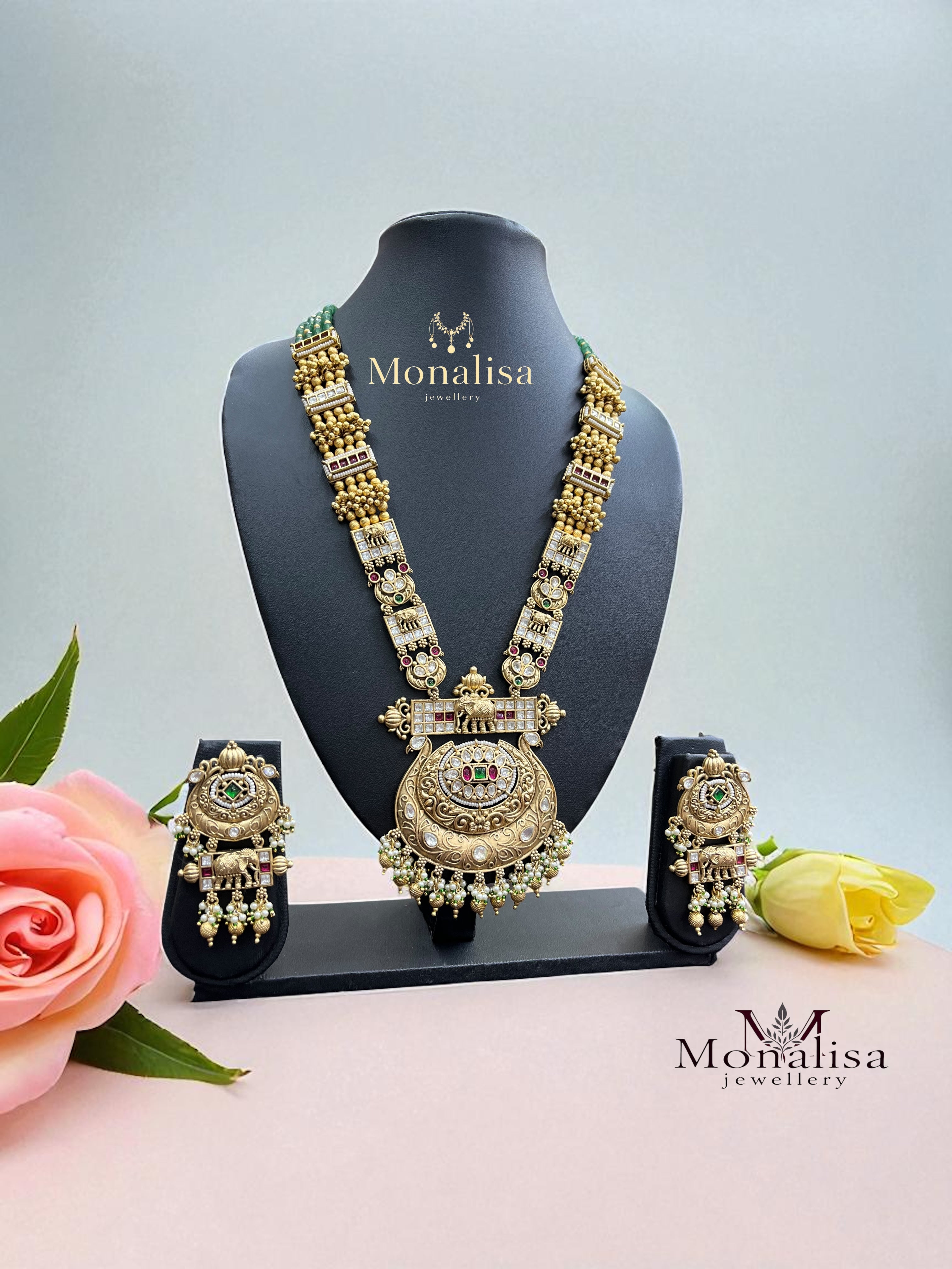 Barsha Antique Designer Long Necklace