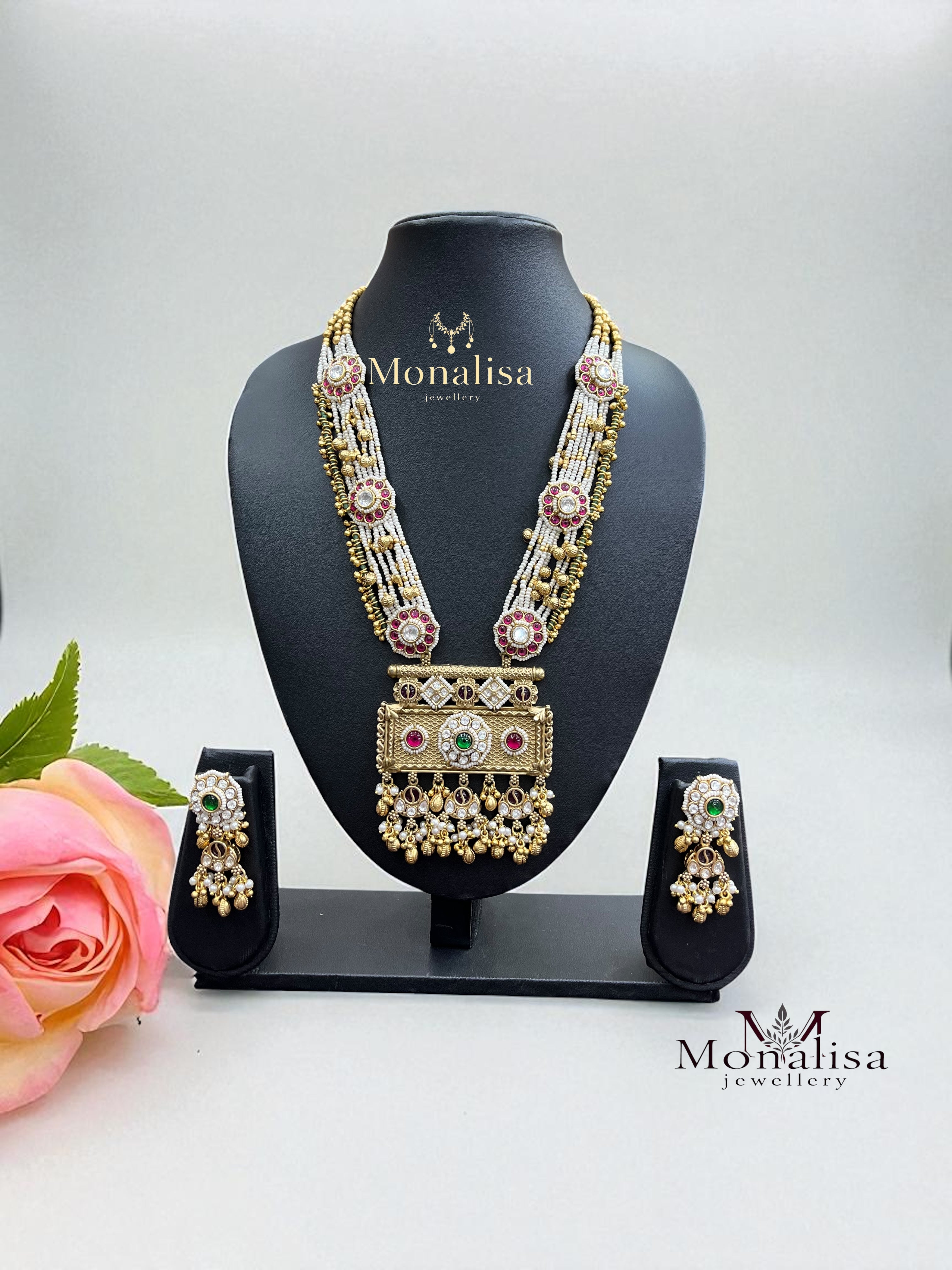 Harishri Antique Designer Long Necklace