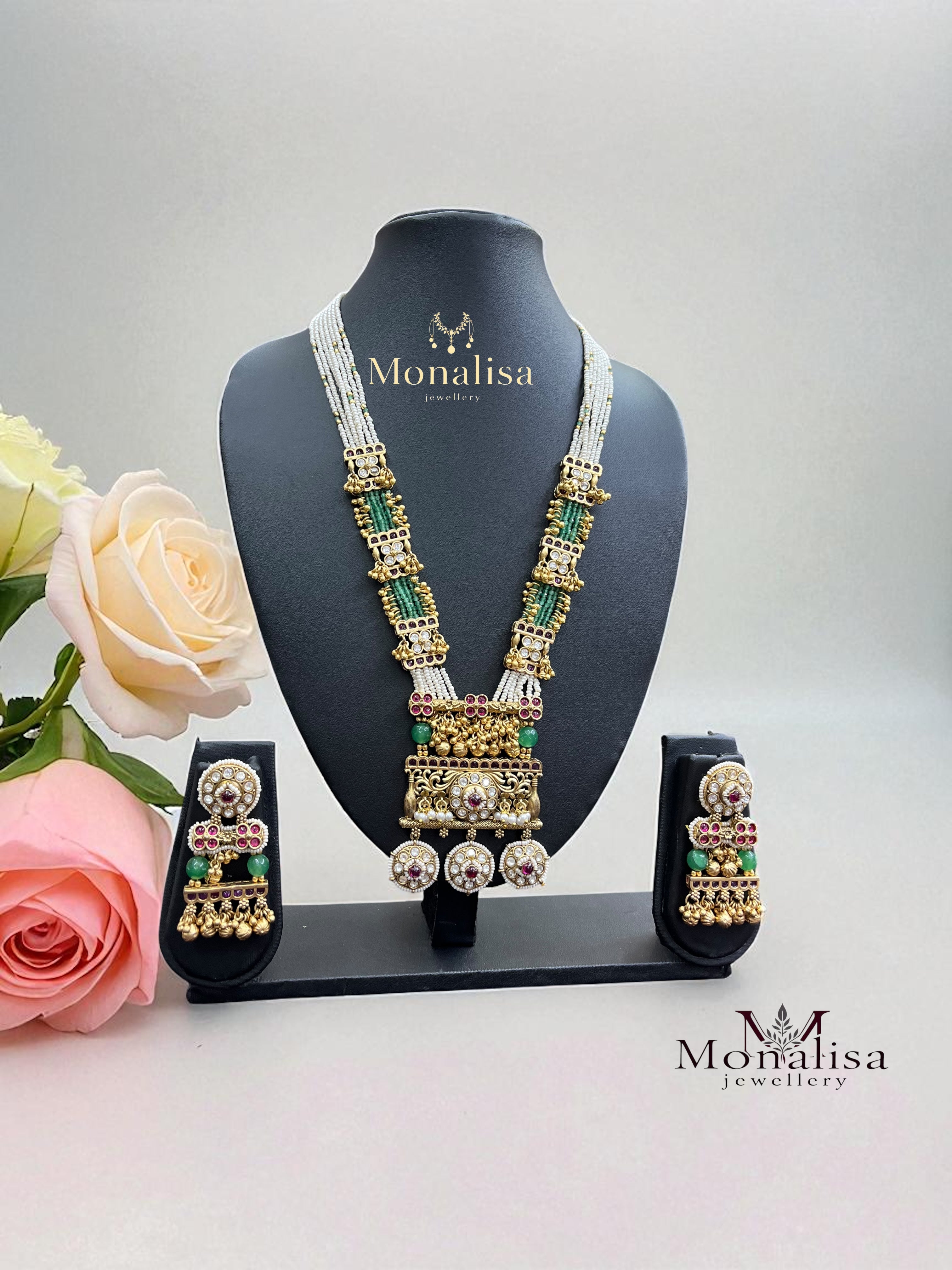 Kaalika Antique Designer Long Necklace