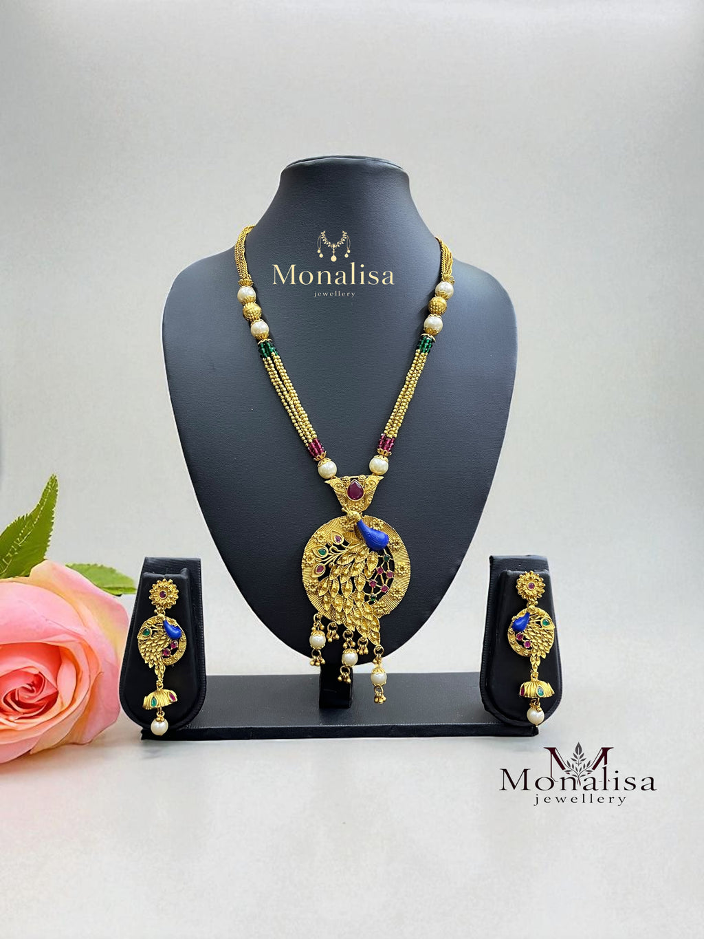 Mayuri Antique Designer Long Necklace