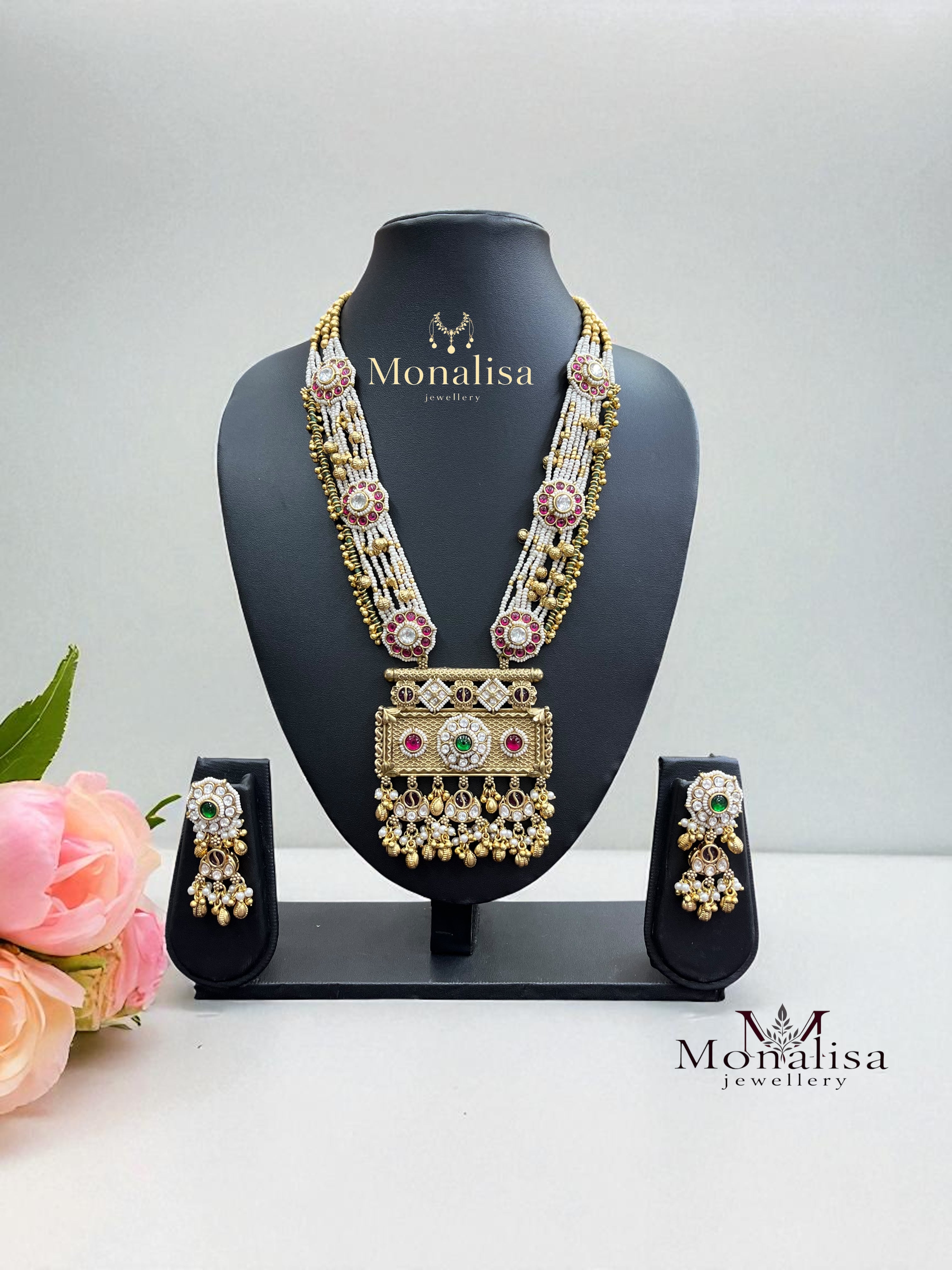 Harishri Antique Designer Long Necklace
