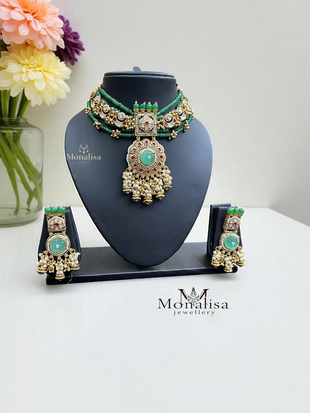 Saroj Antique Designer Necklace Set