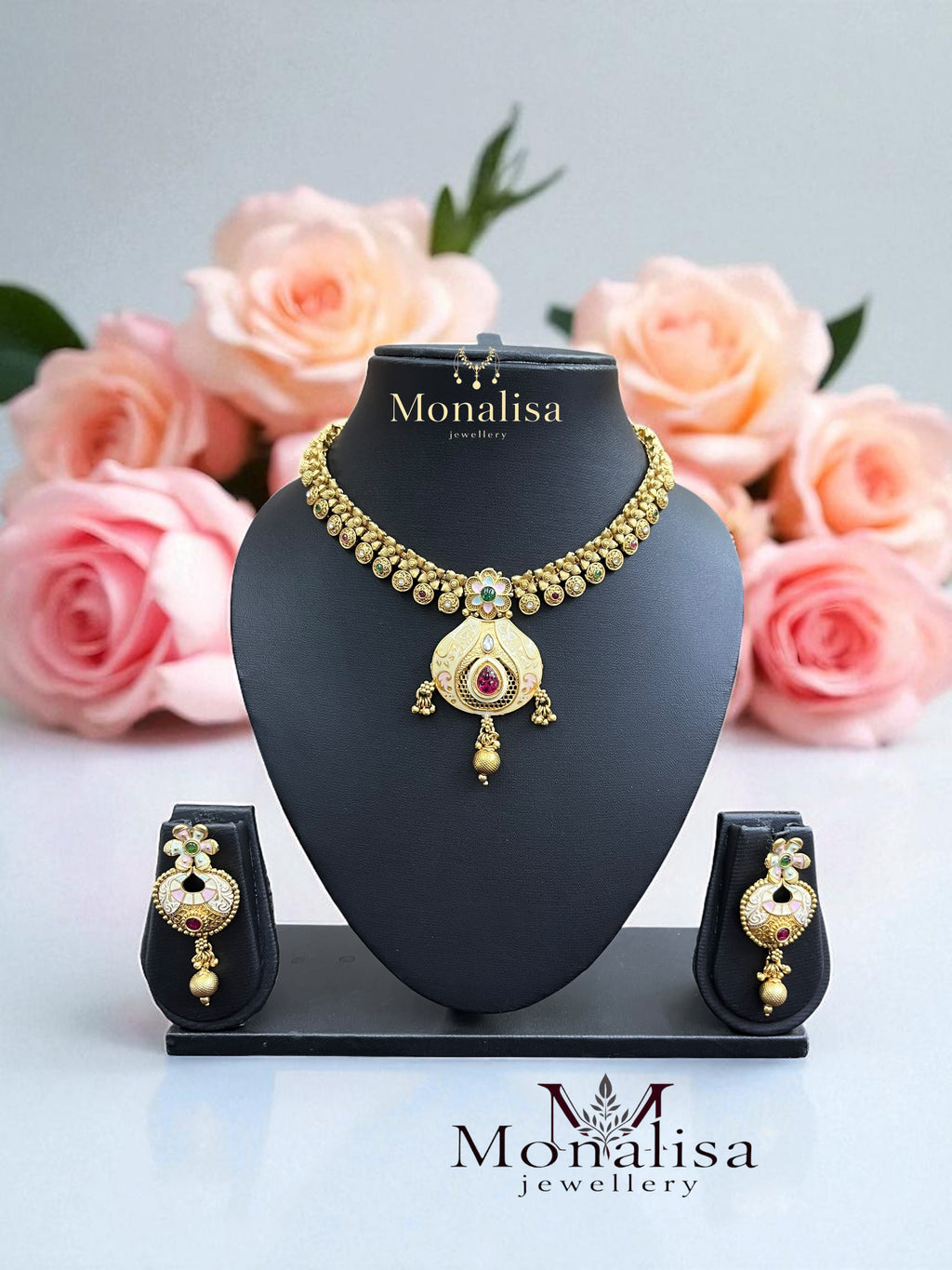 Bimba Antique Designer Necklace Set