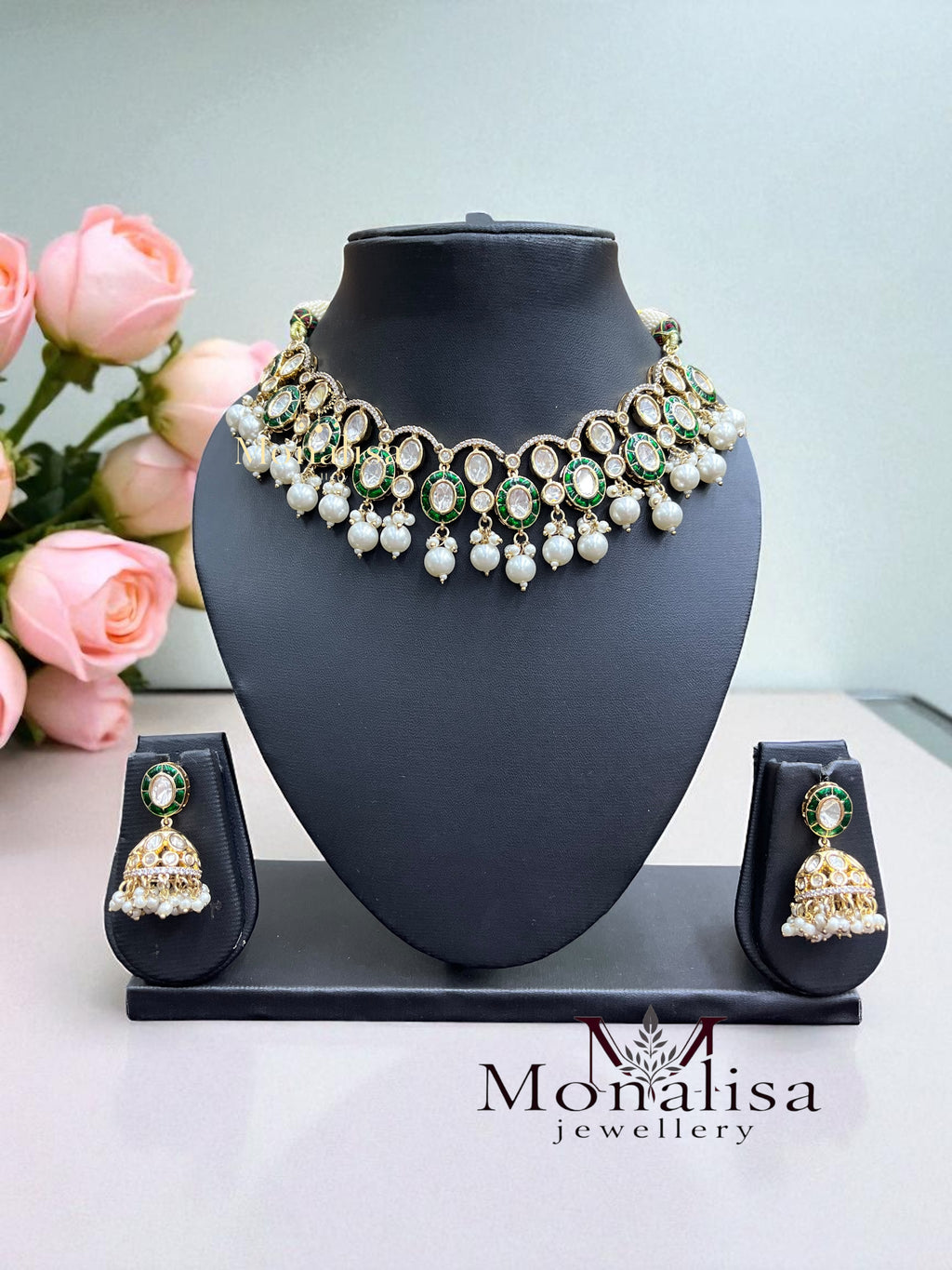 Saryu Polki Designer Necklace Set