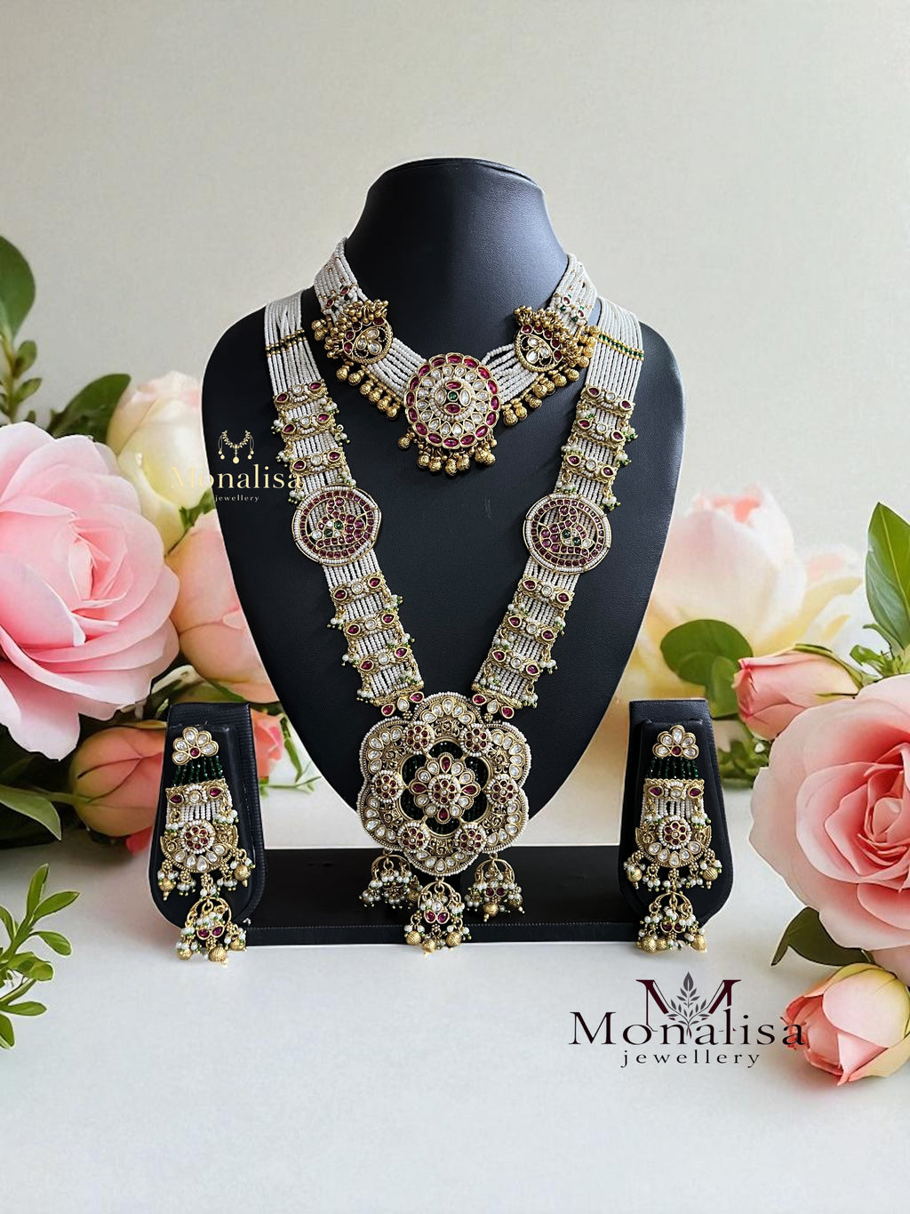 Rajwadi Antique Designer Bridal set