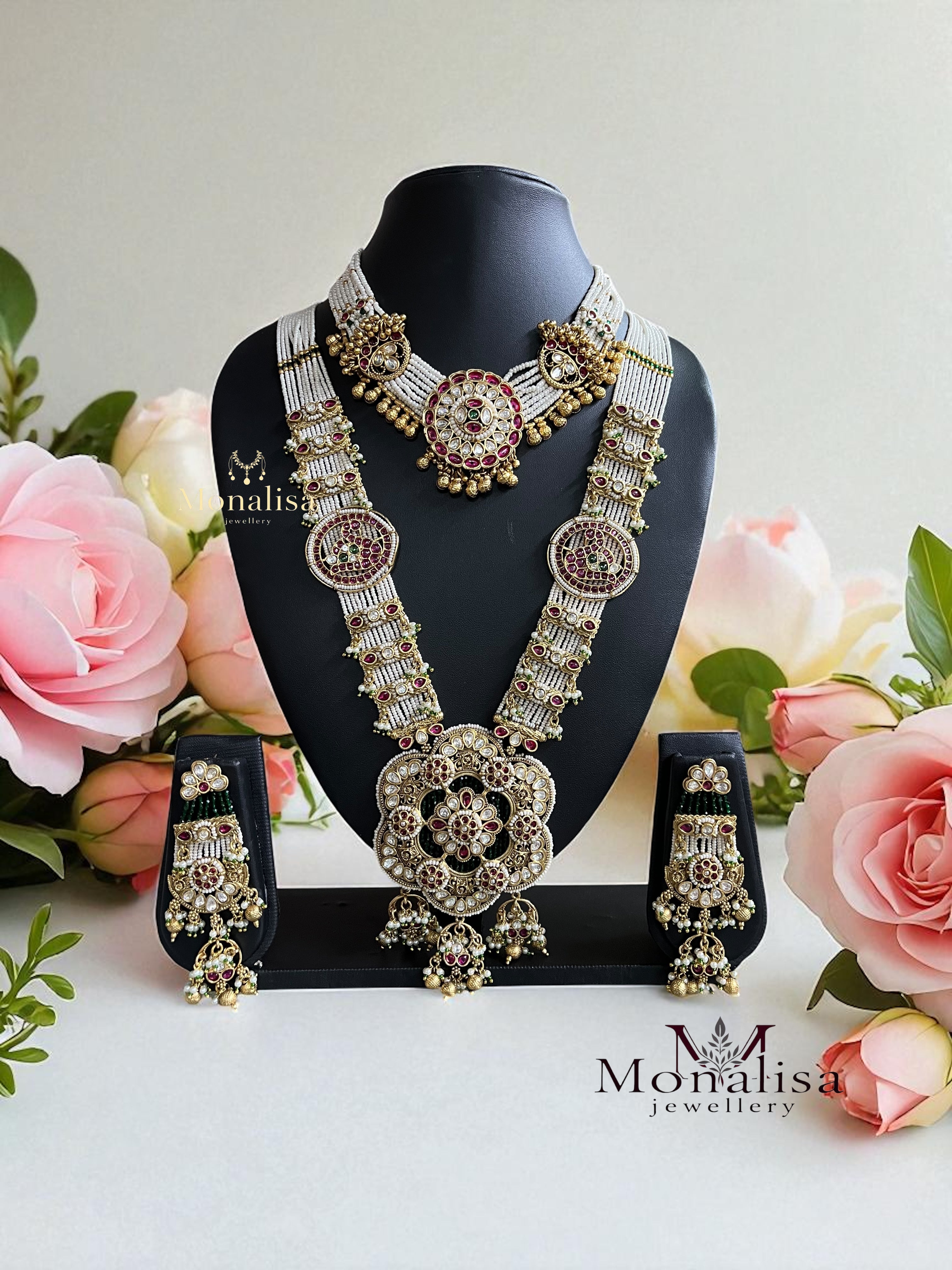 Rajwadi Antique Designer Bridal set