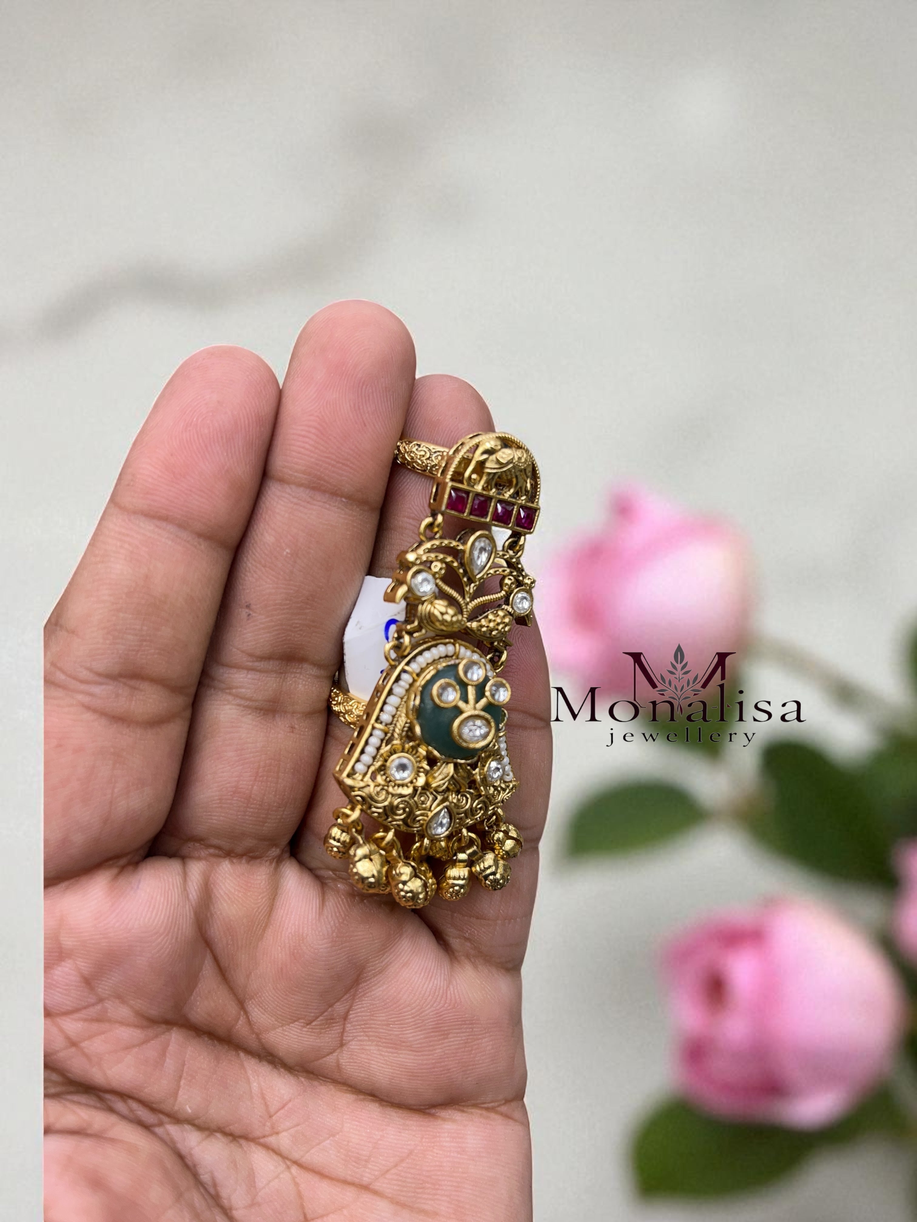 Keshi Full Finger Designer Ring