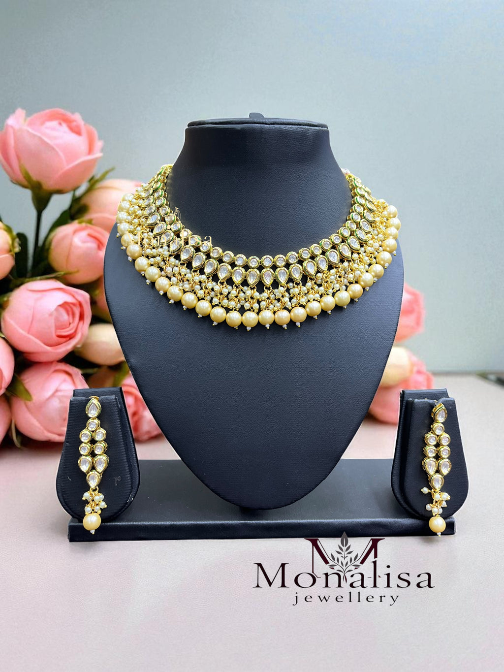 Ashita Polki Designer Necklace Set