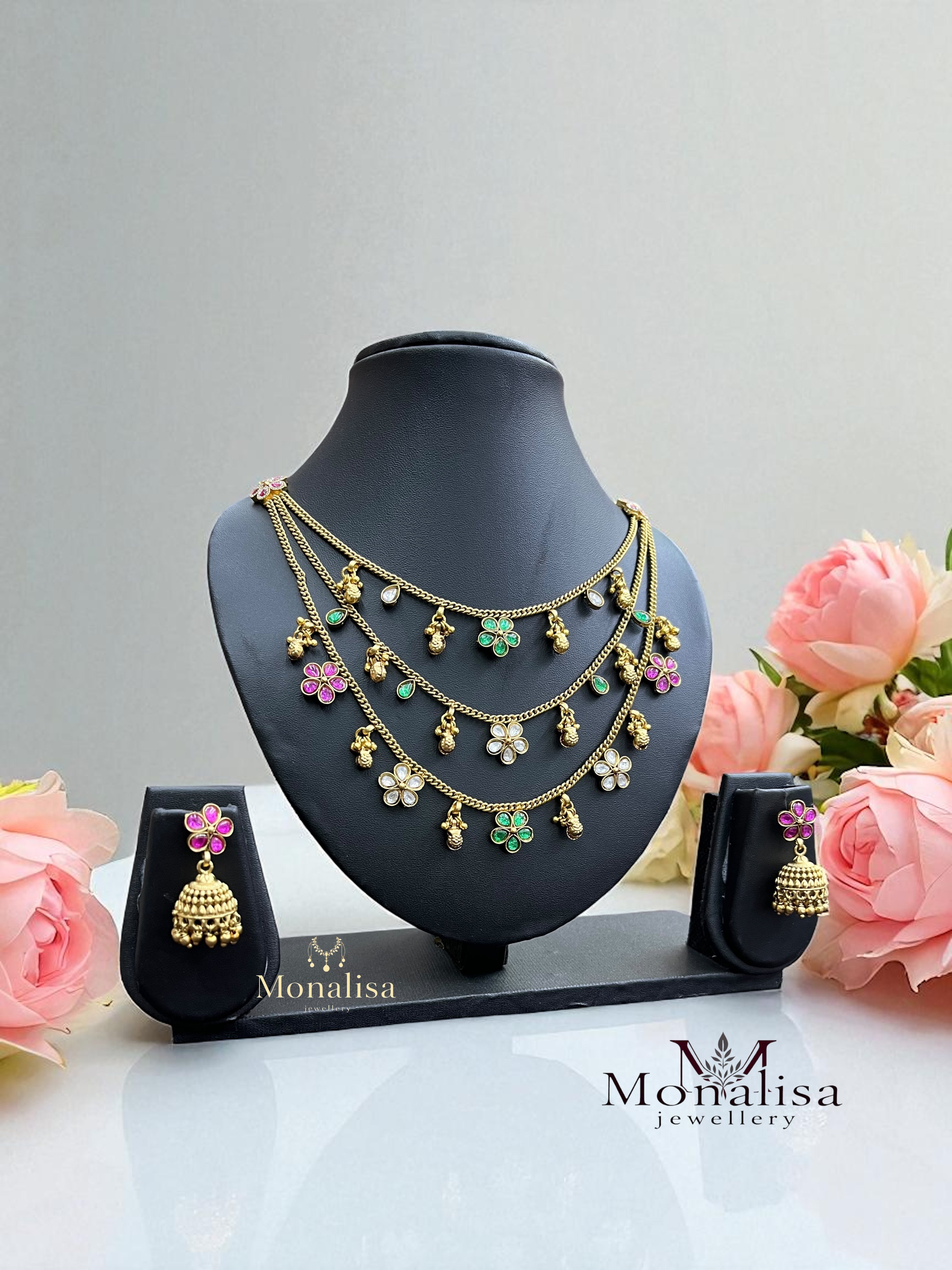 Bhavdeep Antique Designer Necklace Set