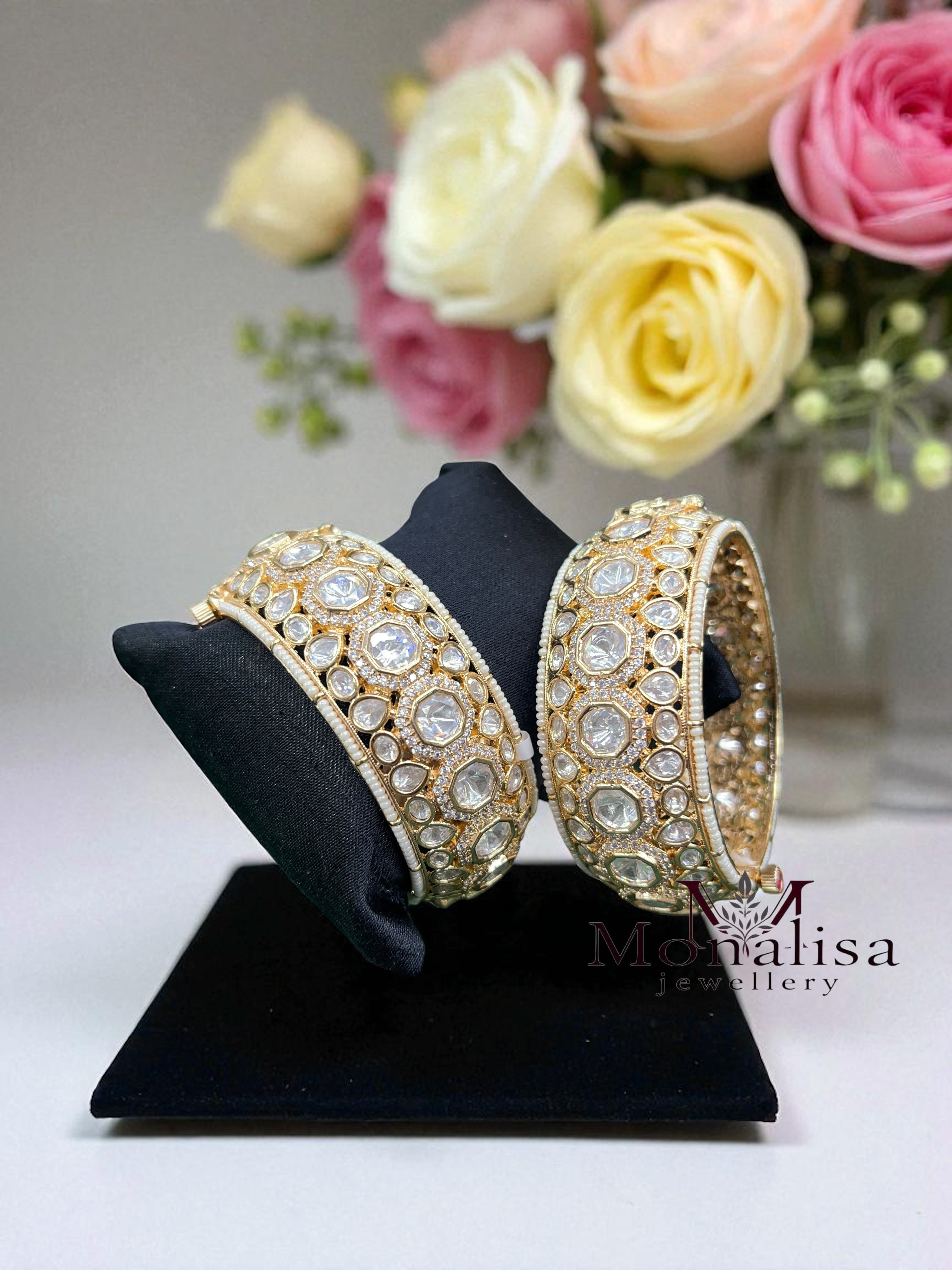 Rani Polki Designer Bangles
