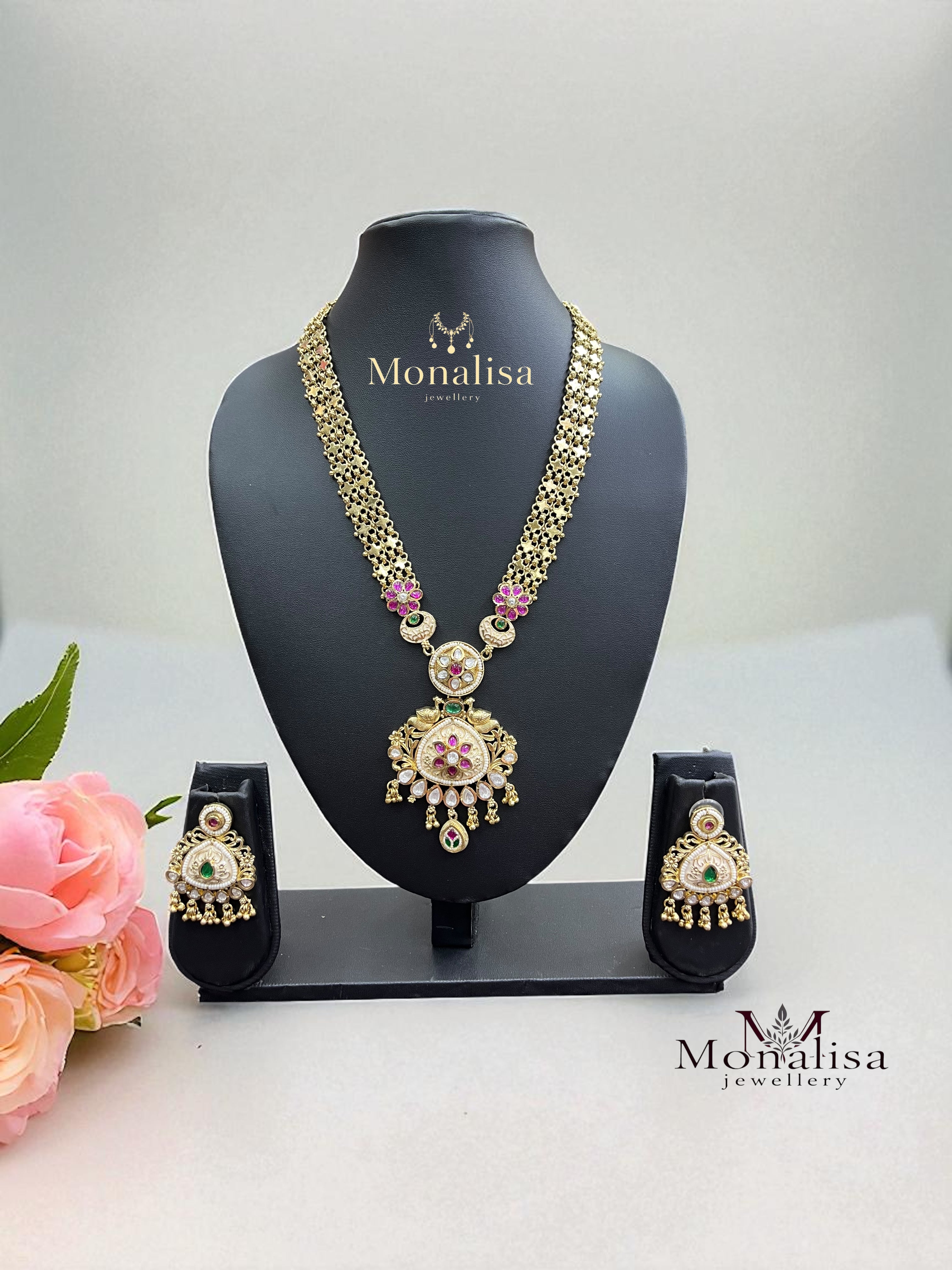 Neetal Antique Designer Long Necklace
