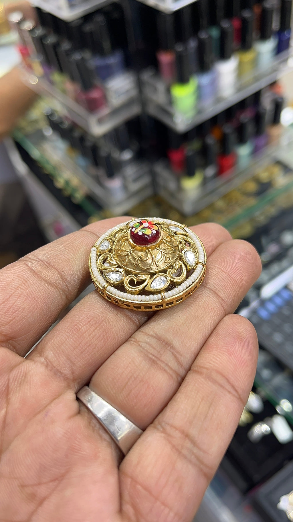 Paridhi Red Antique Designer Ring