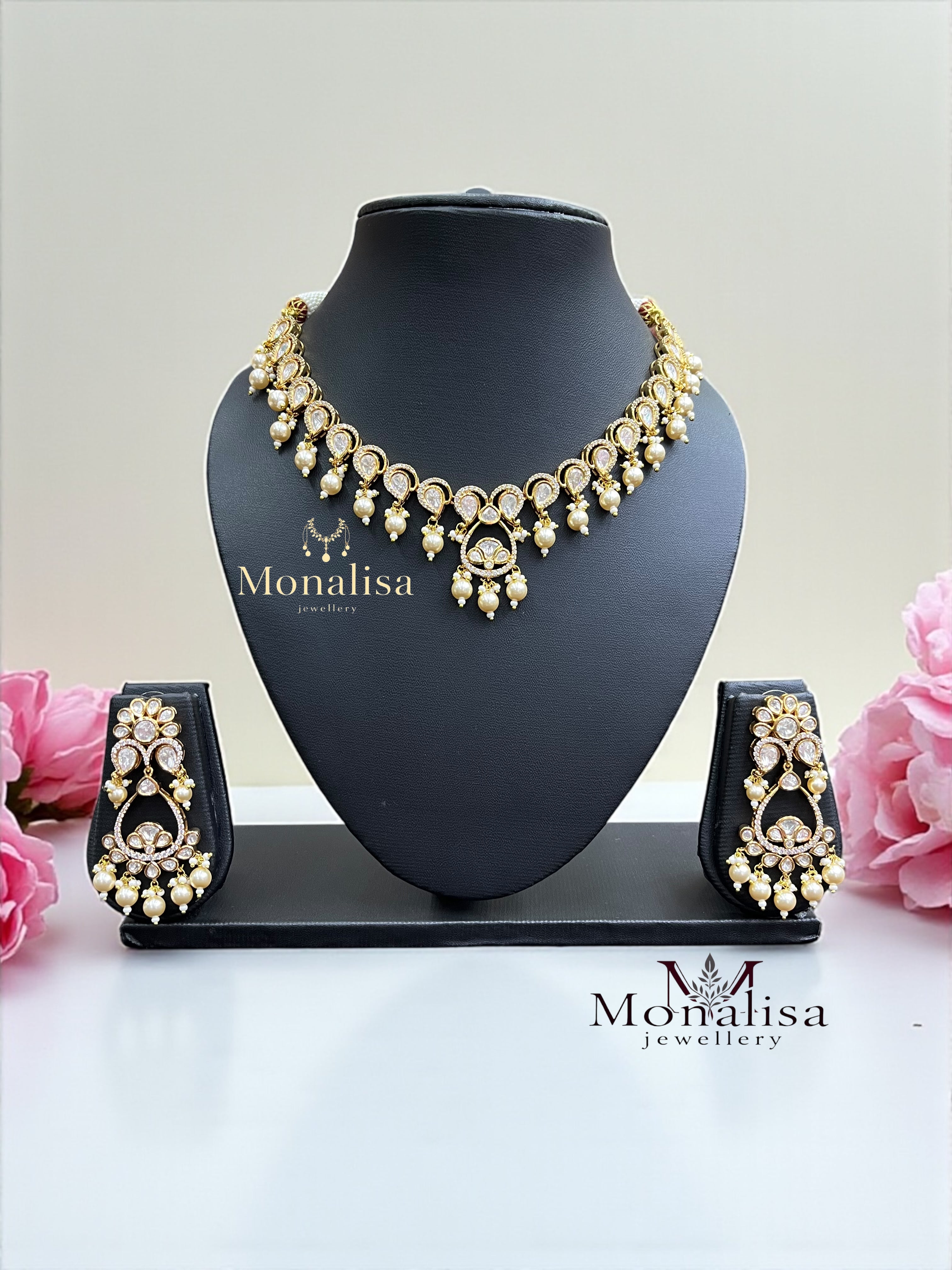 Niharika Polki Designer Necklace Set