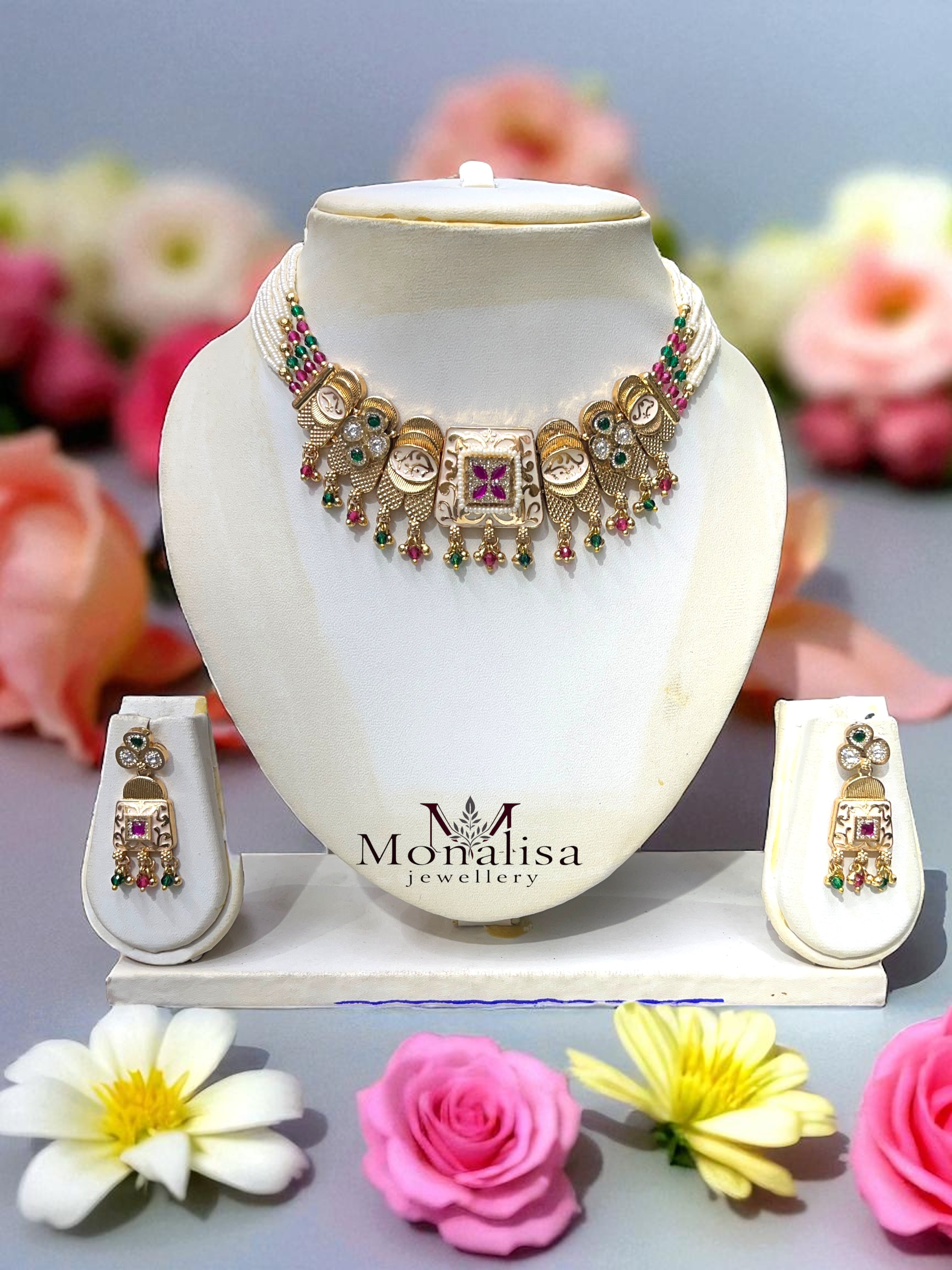 Shivika Antique Designer Necklace Set