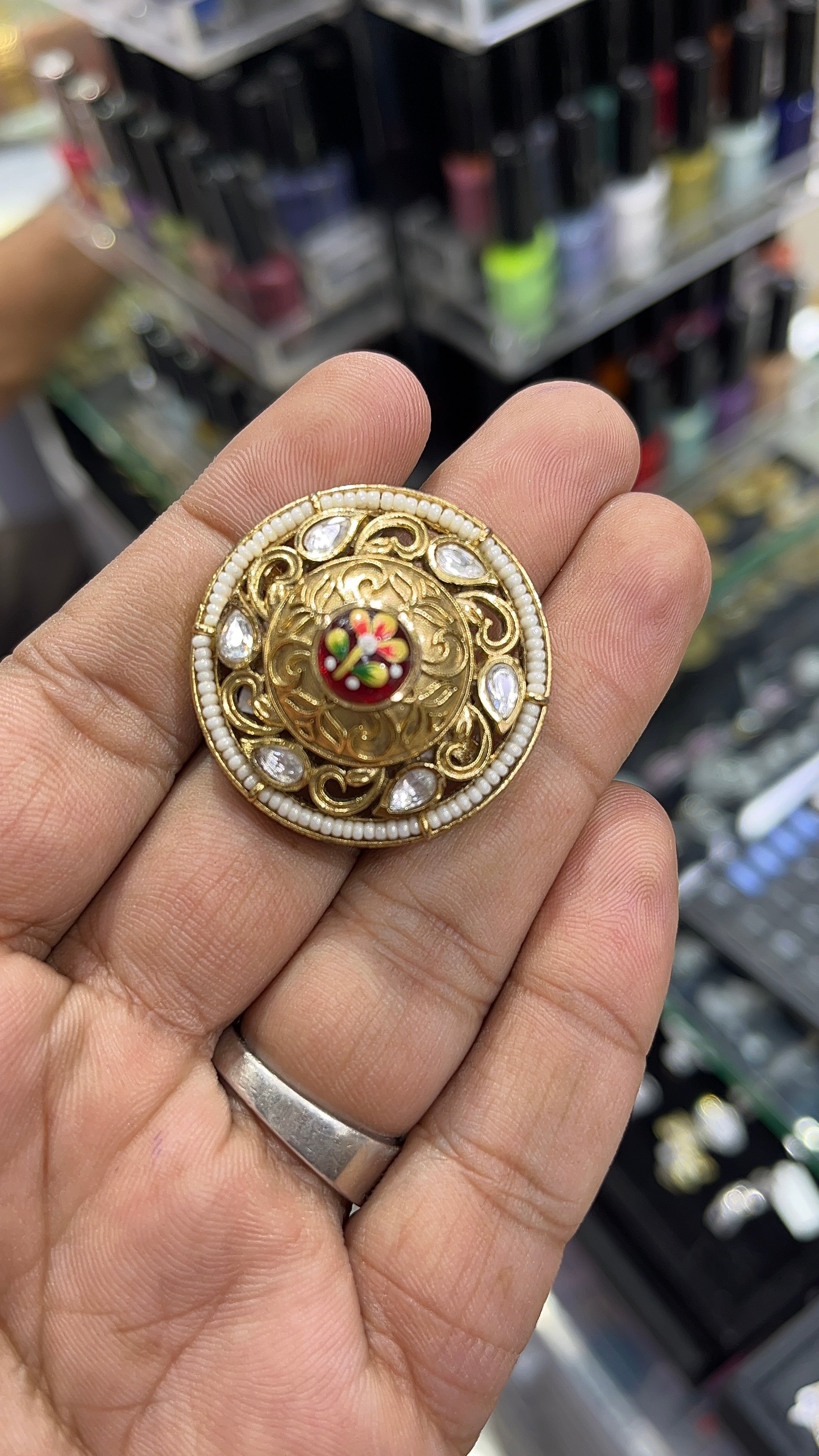 Paridhi Red Antique Designer Ring