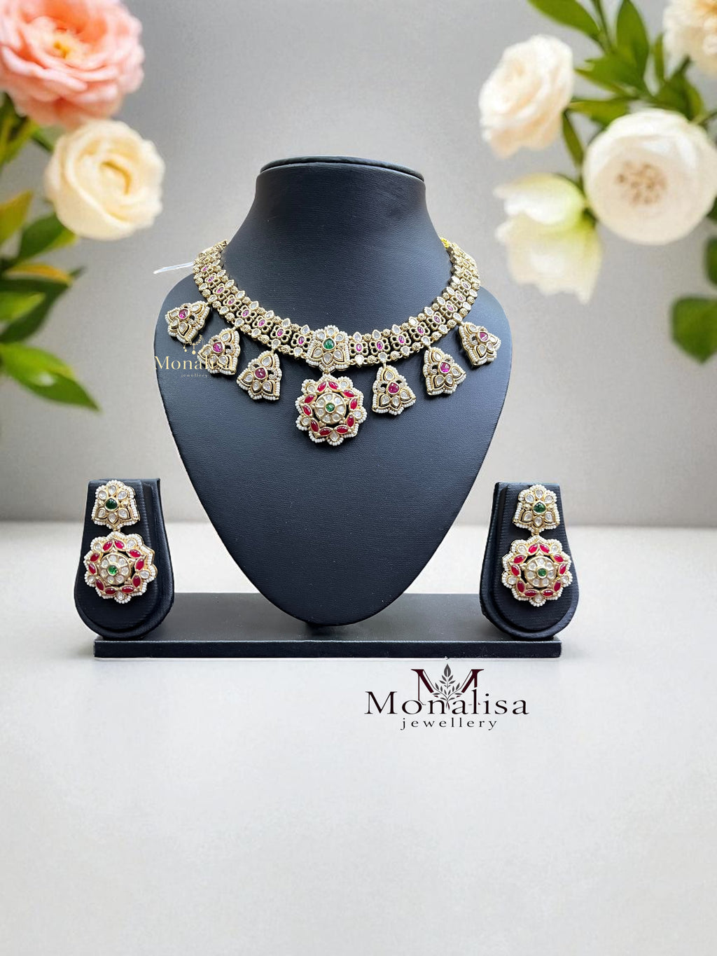 Meenal R.S Antique Designer Necklace Set