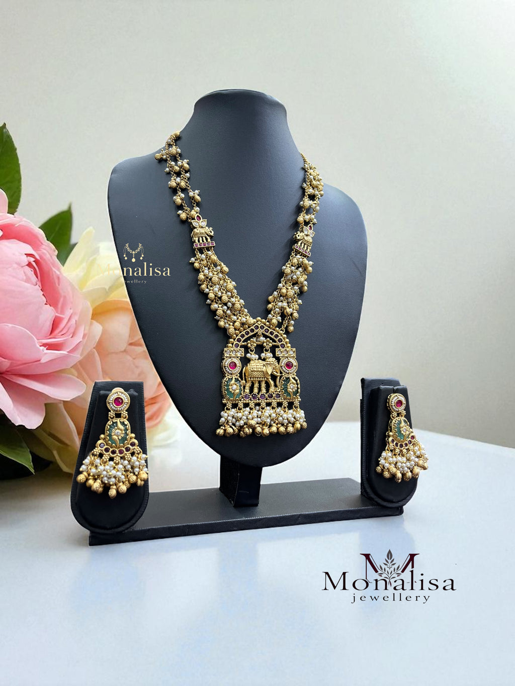 Khushika Antique Designer Necklace Set