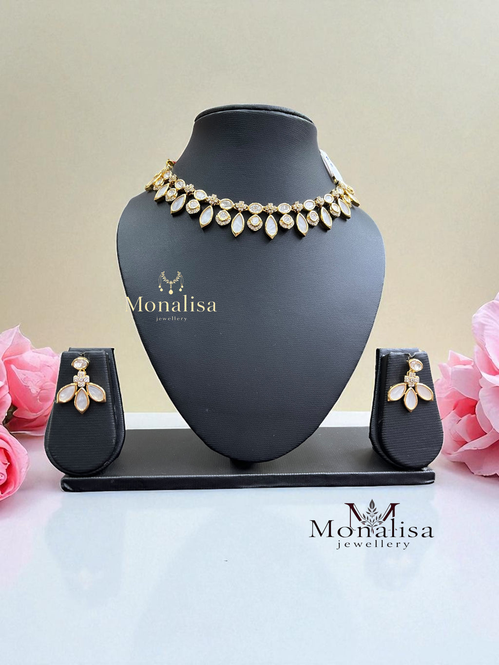 Kashvi Polki Designer Necklace Set