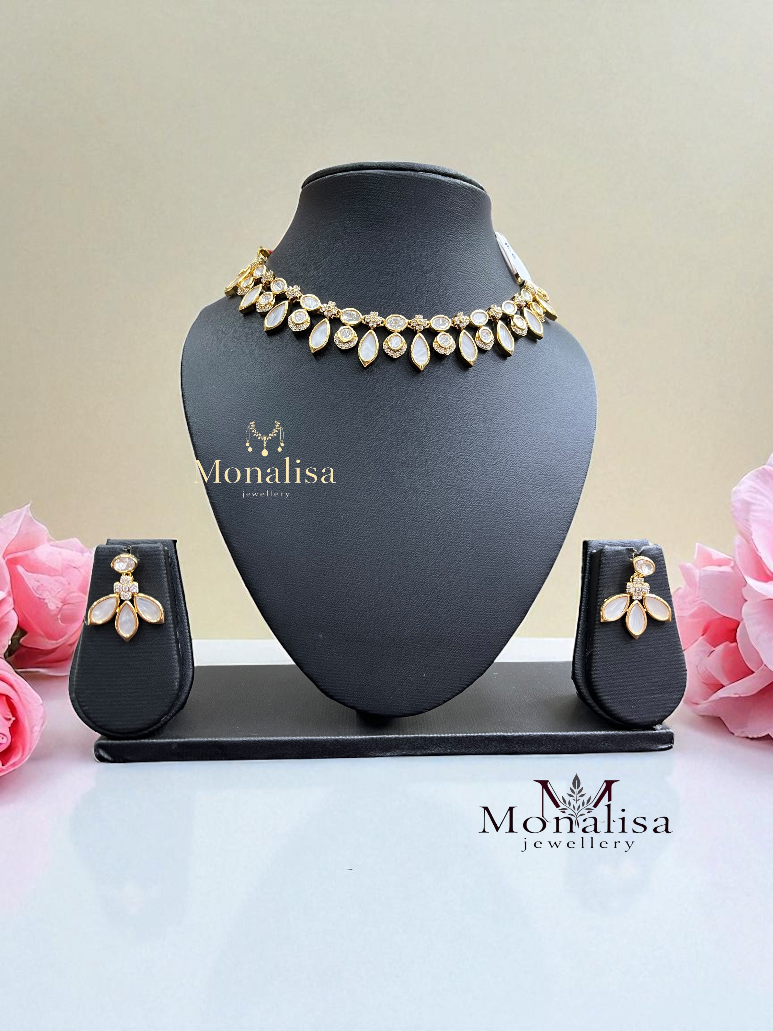 Kashvi Polki Designer Necklace Set