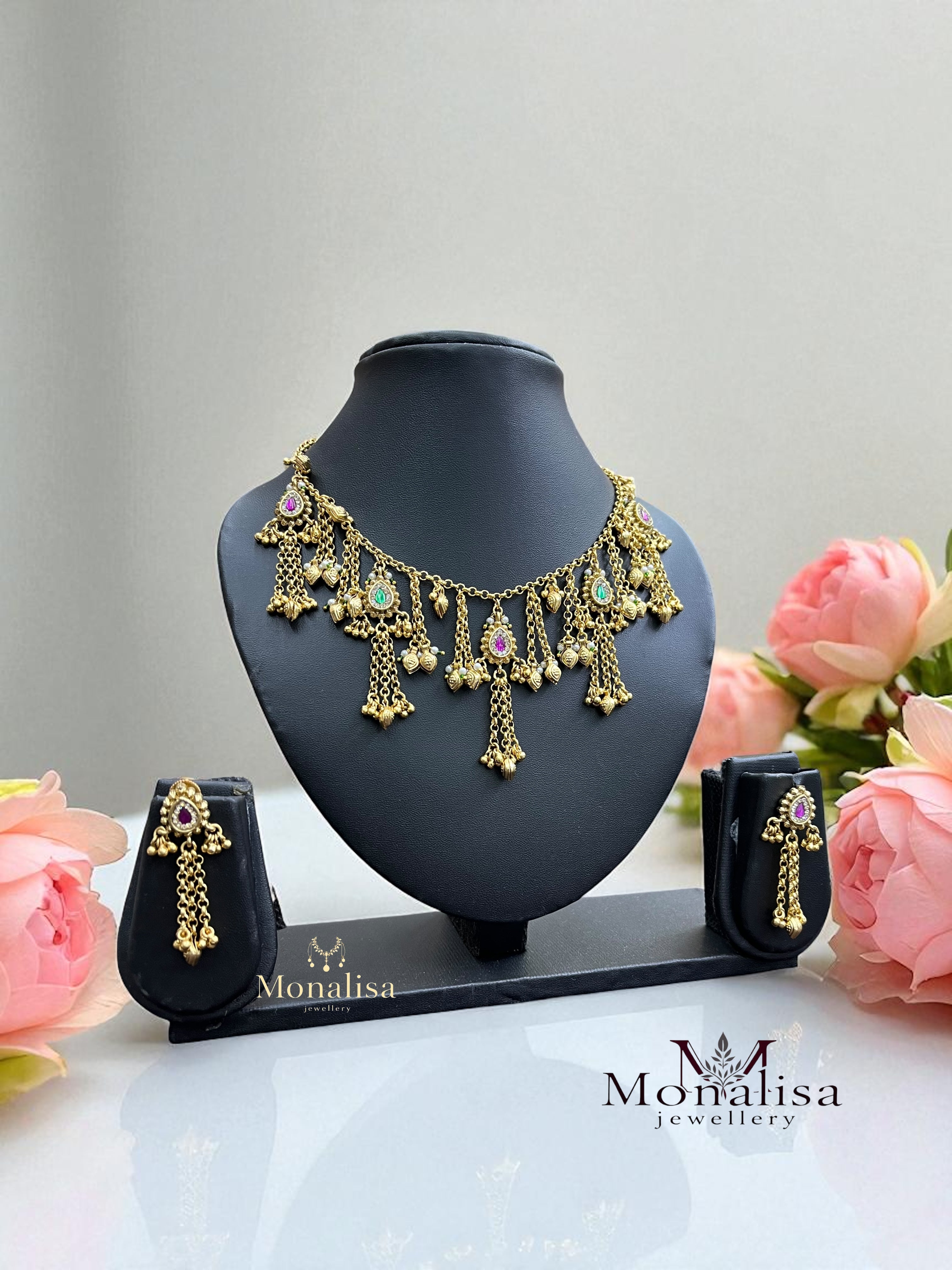Payoda Antique Designer Necklace Set